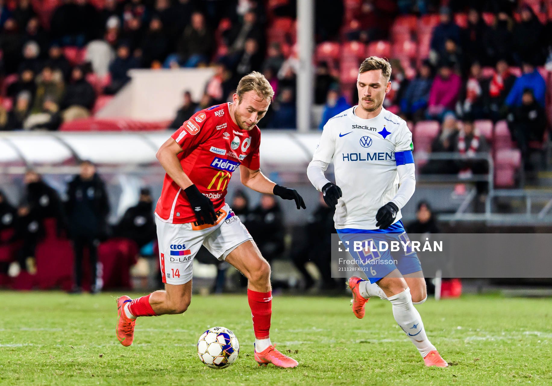 Degerfors Villiam Dahlström och IFK Norrköpings Linus
