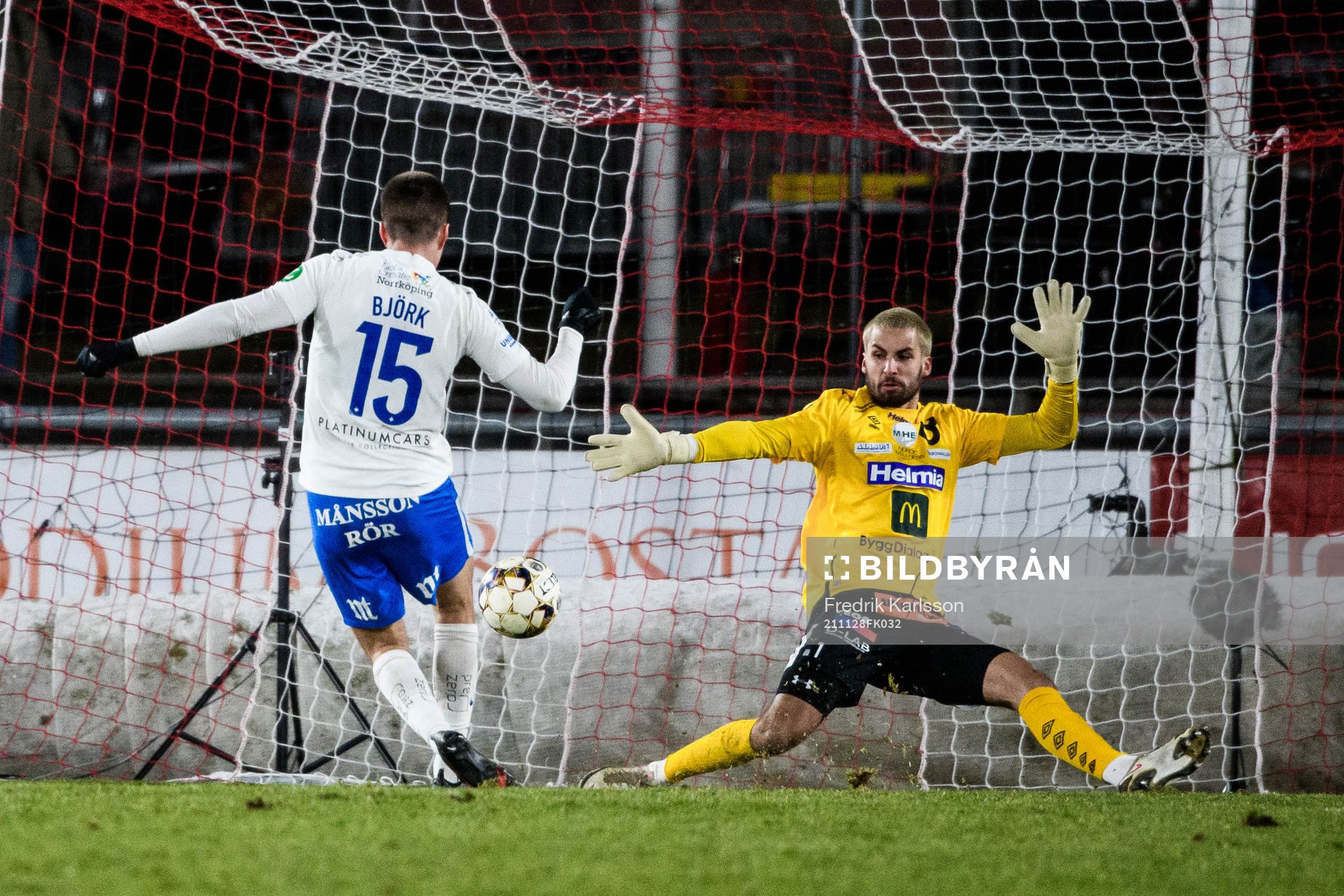 IFK Norrköpings Carl Björk gör 4-1 på Degerfors