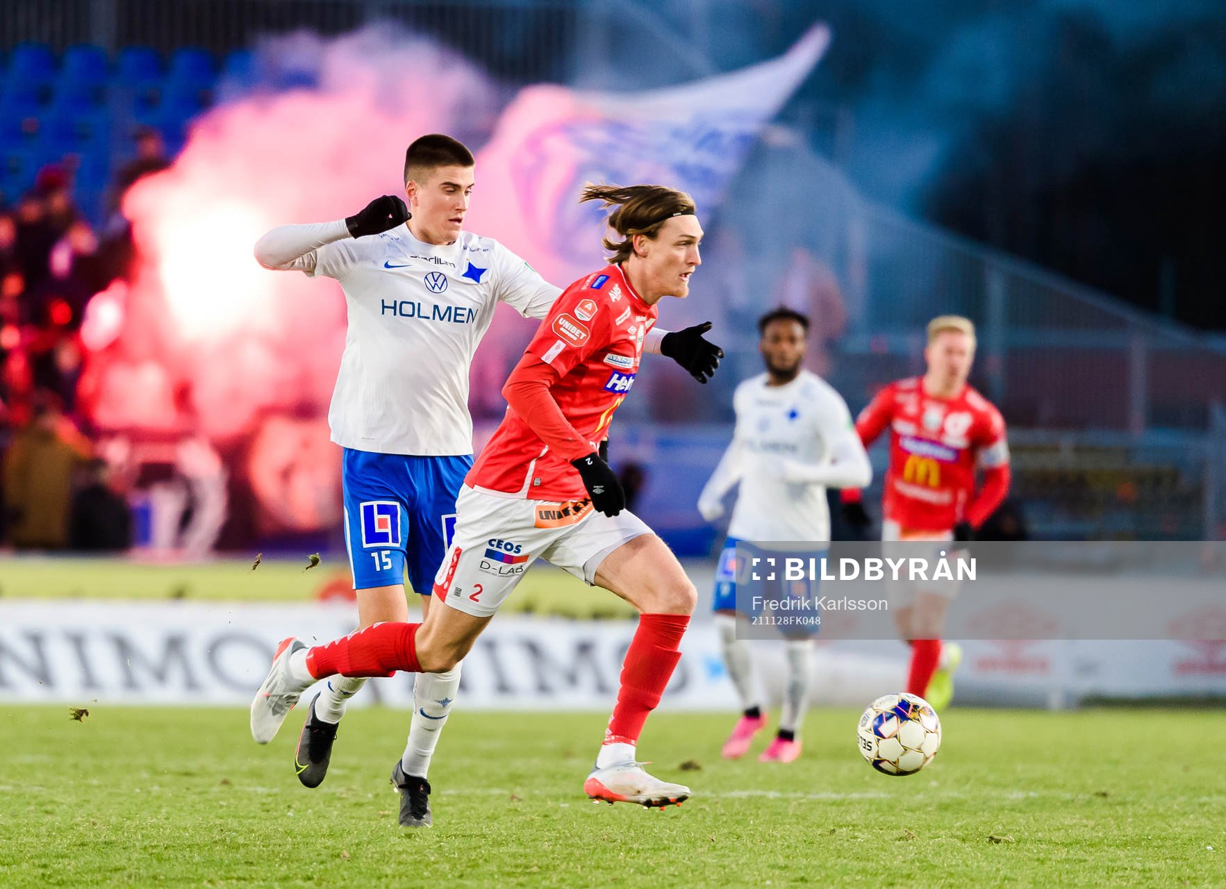 IFK Norrköpings Carl Björk och Degerfors Gustav Granath