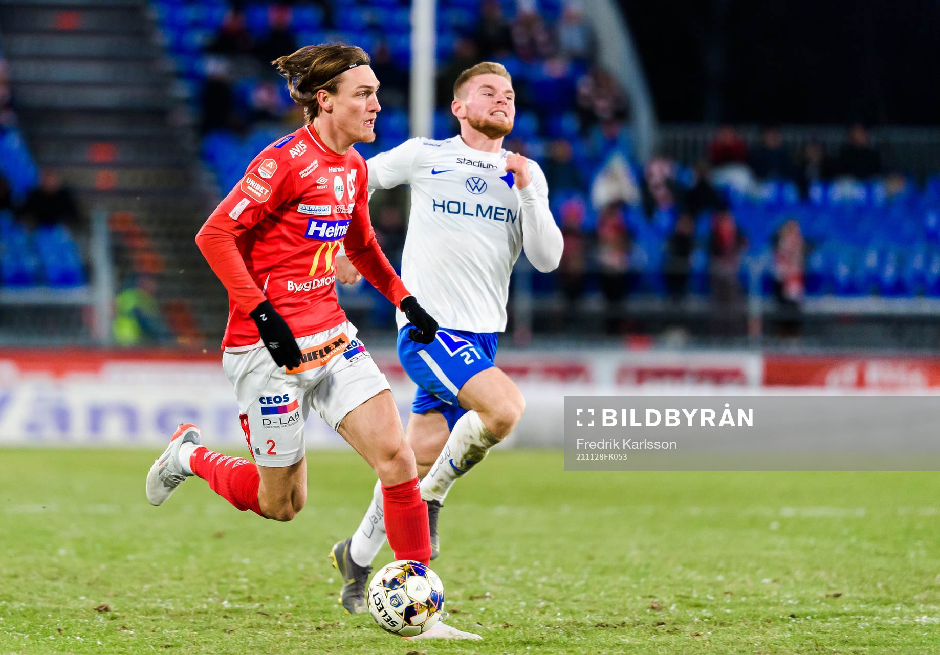 Degerfors Gustav Granath och IFK Norrköpings Dino Salihovic