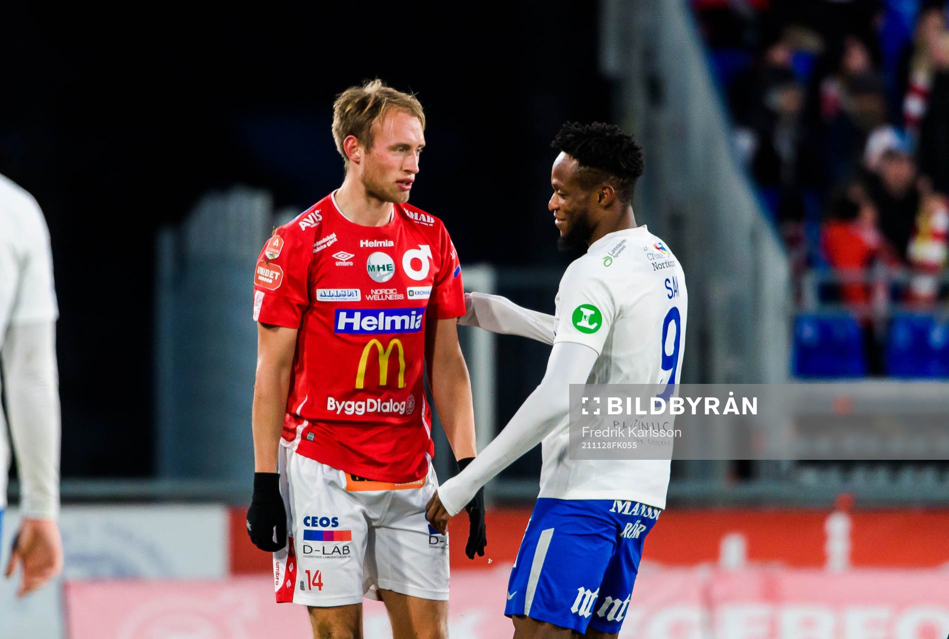 Degerfors Villiam Dahlström och IFK Norrköpings Samuel