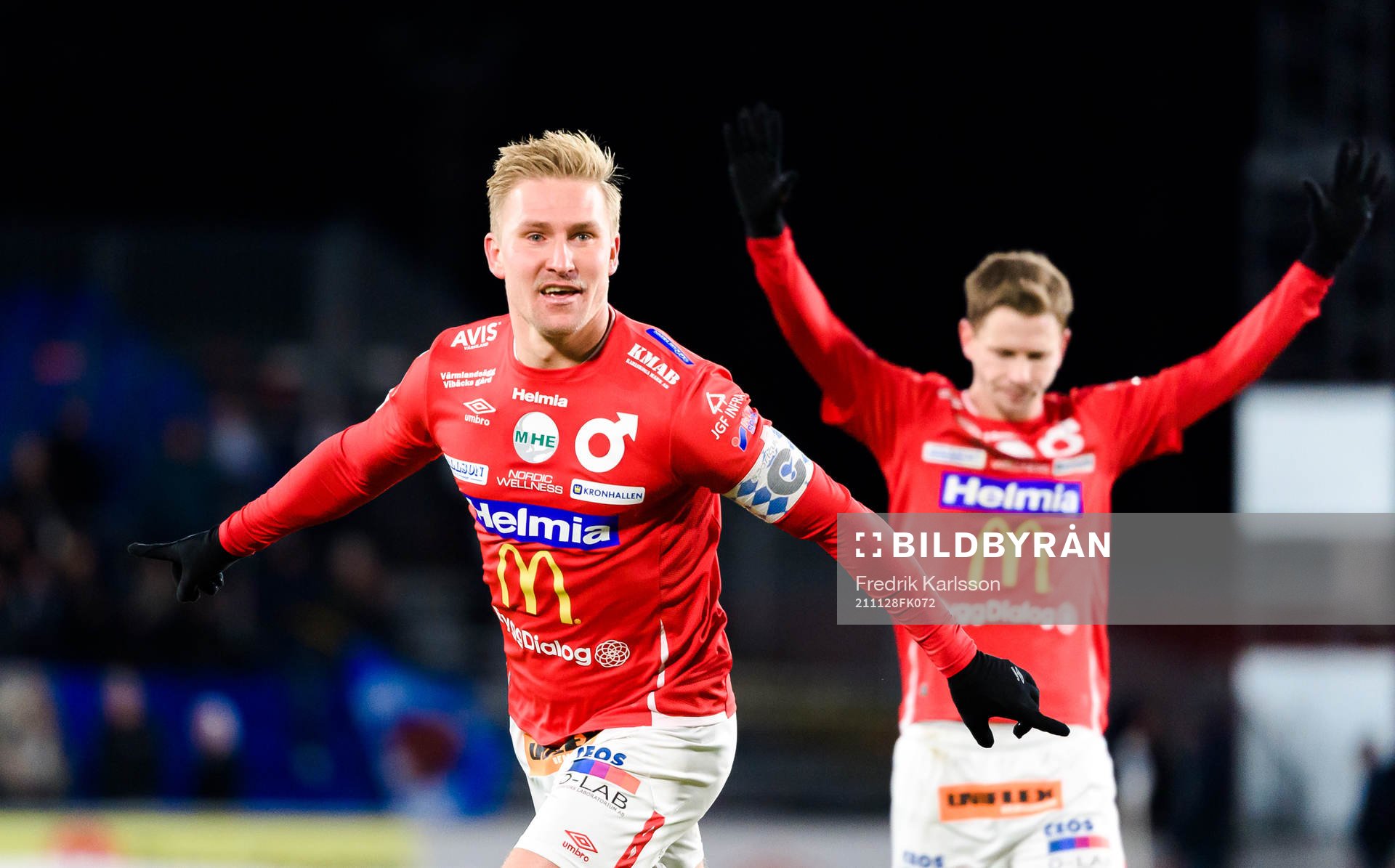 Degerfors Oliver Ekroth jublar