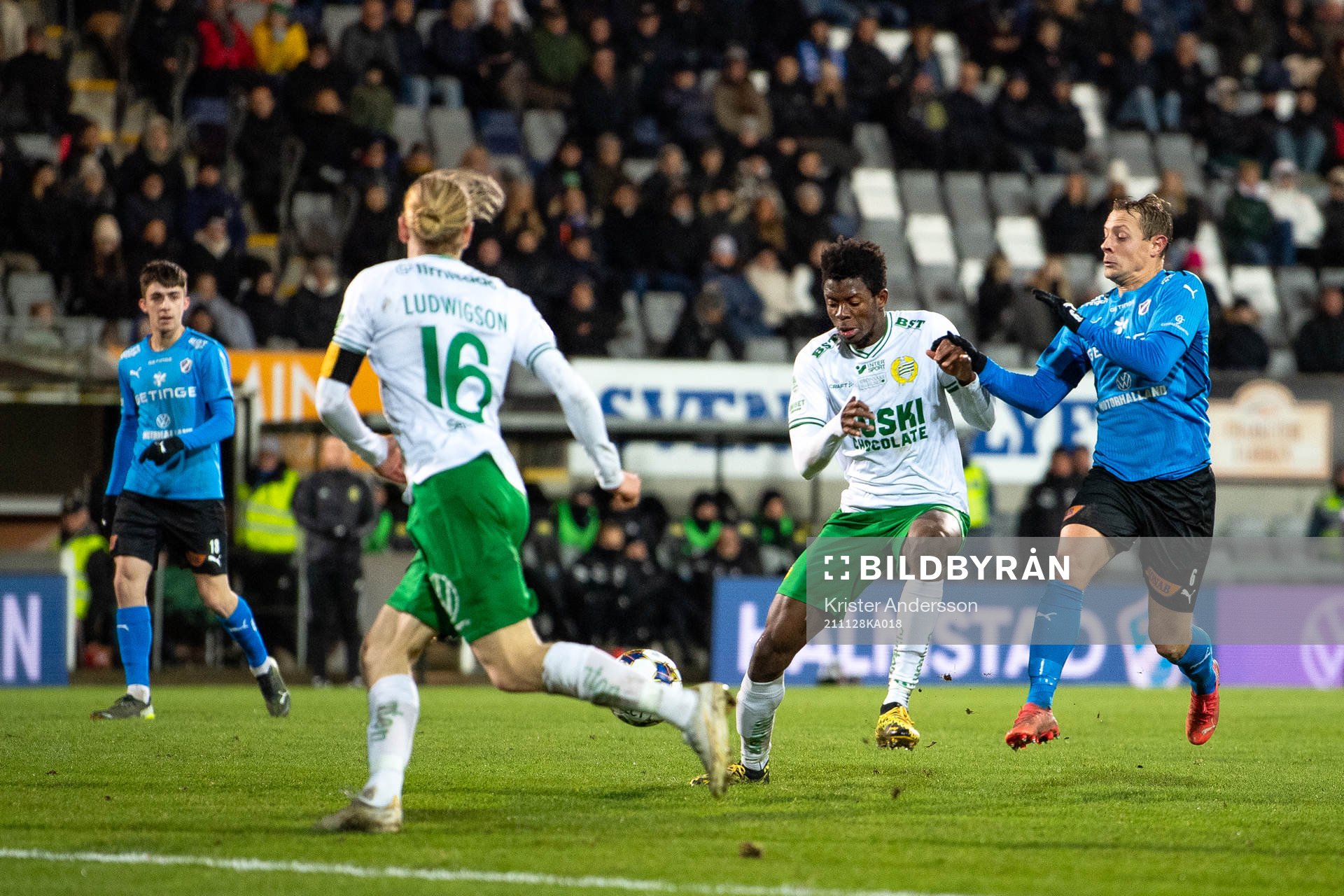 Hammarbys Aziz Mohammed Ouattara och Halmstads Joel