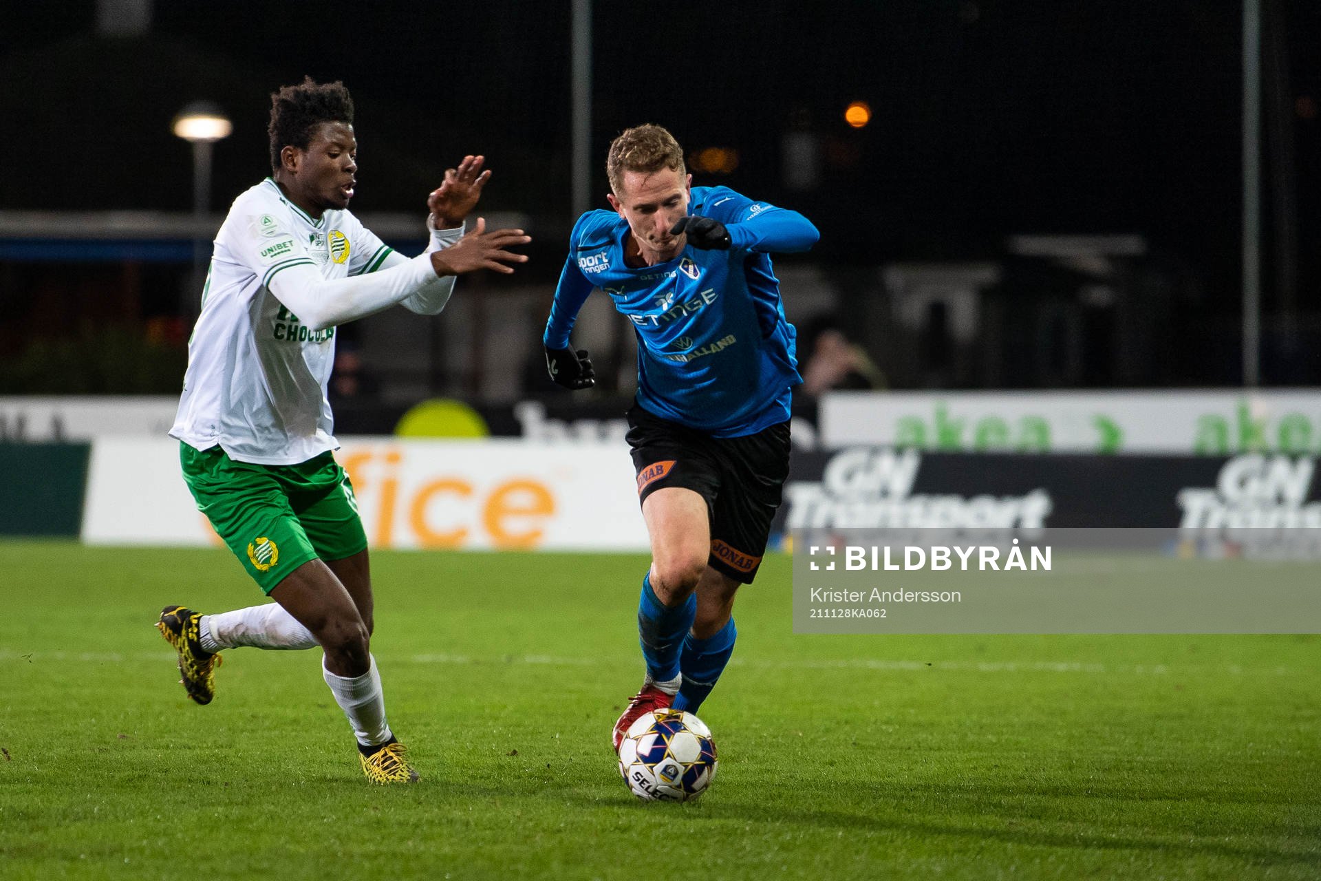 Hammarbys Aziz Mohammed Ouattara och Halmstads Andreas