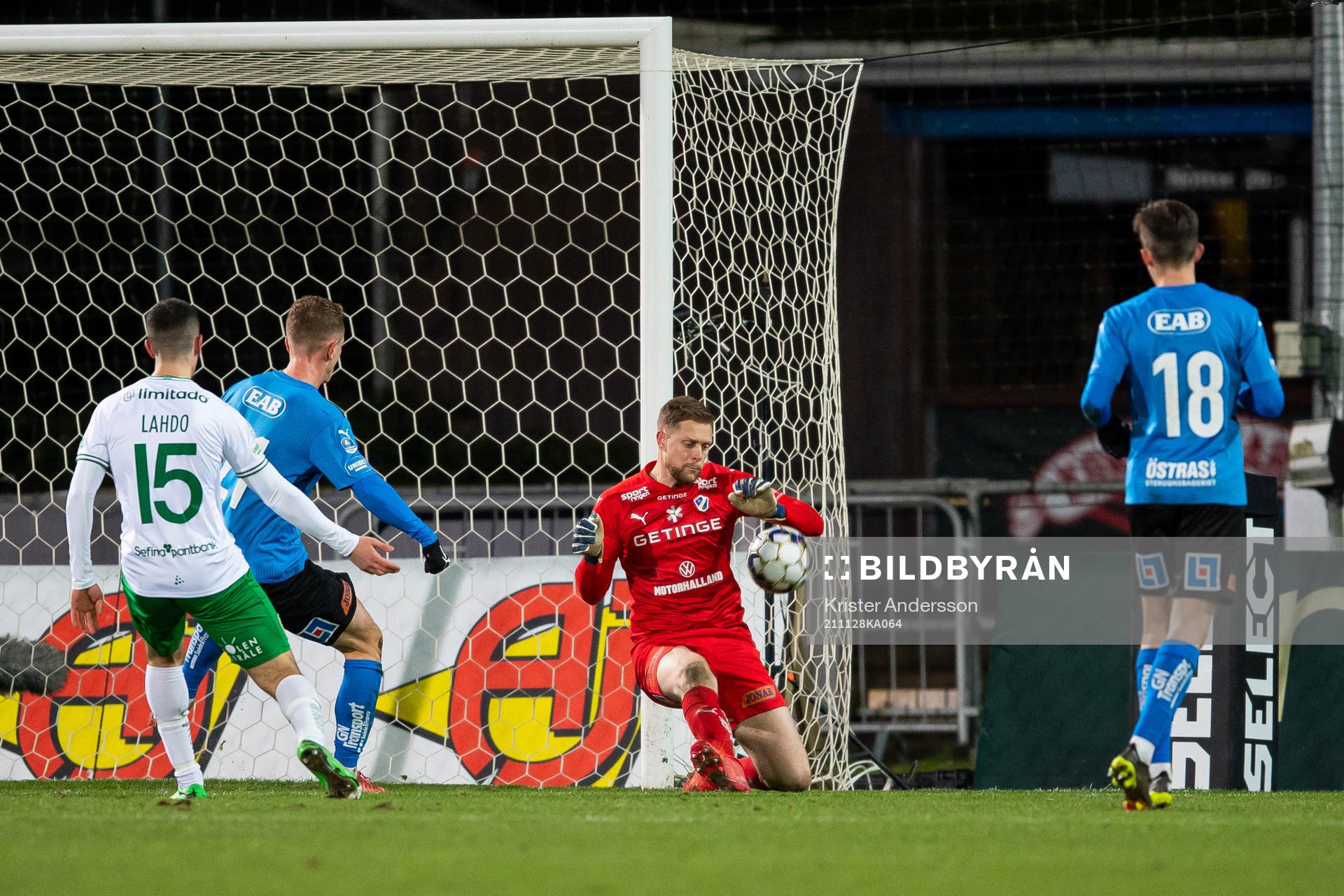 Halmstads målvakt Malkolm Nilsson Säfqvist