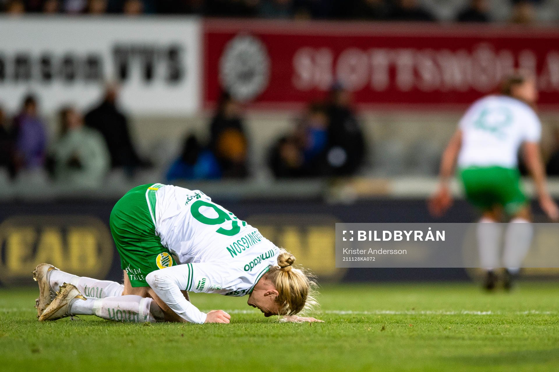 Hammarbys Gustav Ludwigson har ont