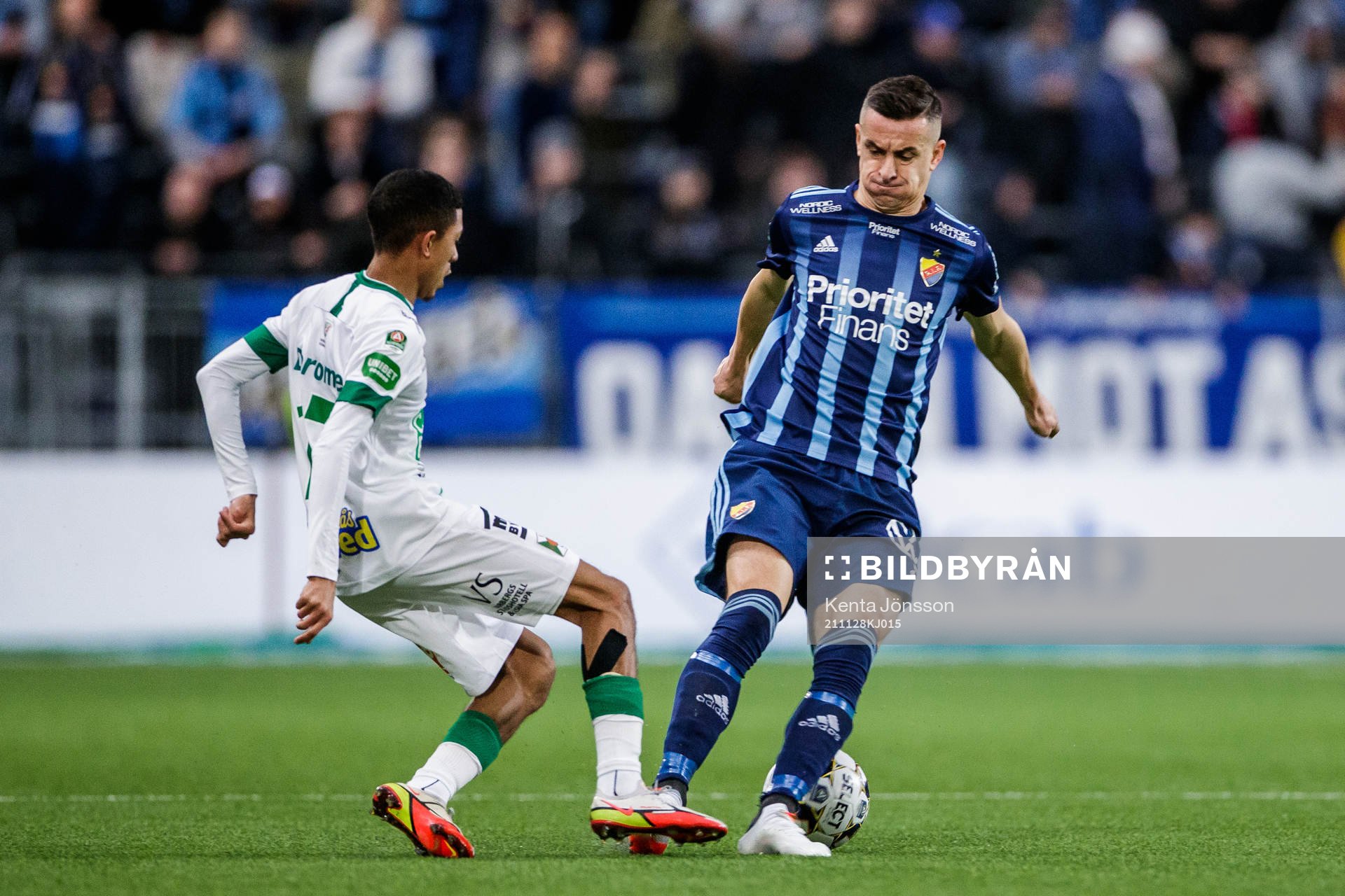 Varbergs Tashreeq Matthews och Djurgårdens Haris Radetinac