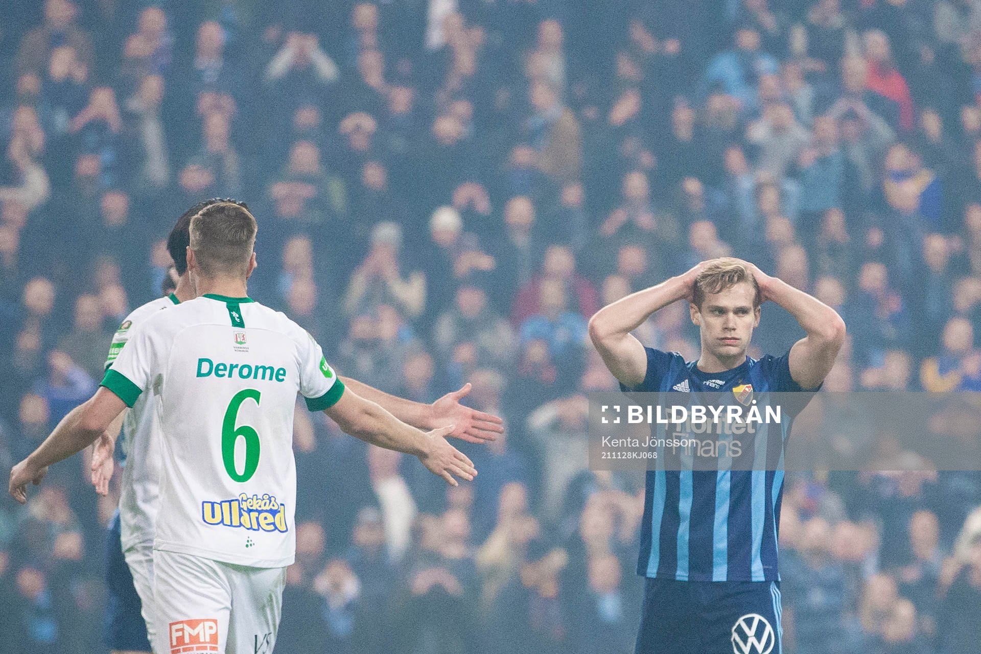 Djurgårdens Hampus Finndell deppar
