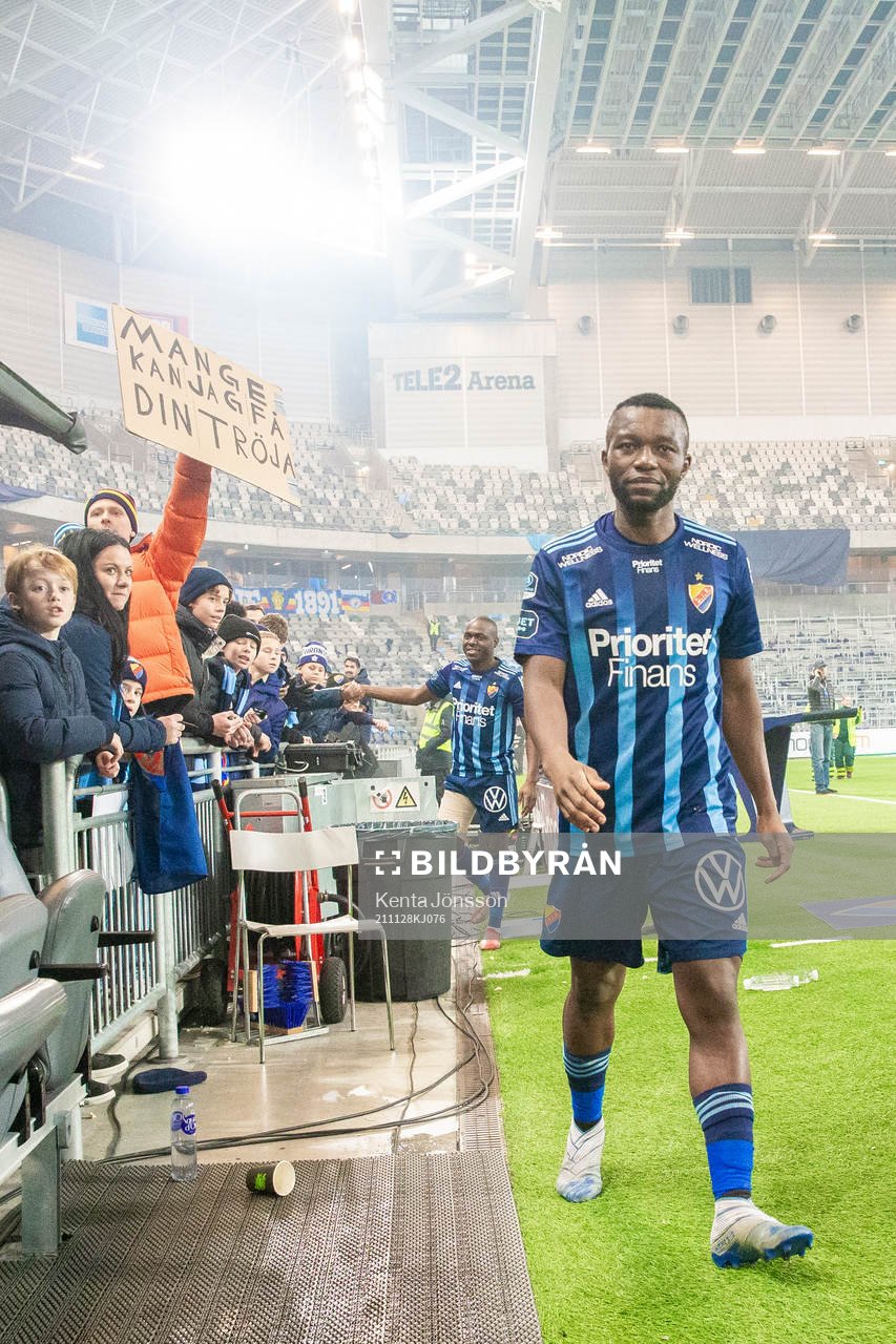 Djurgårdens Emmanuel Banda deppar