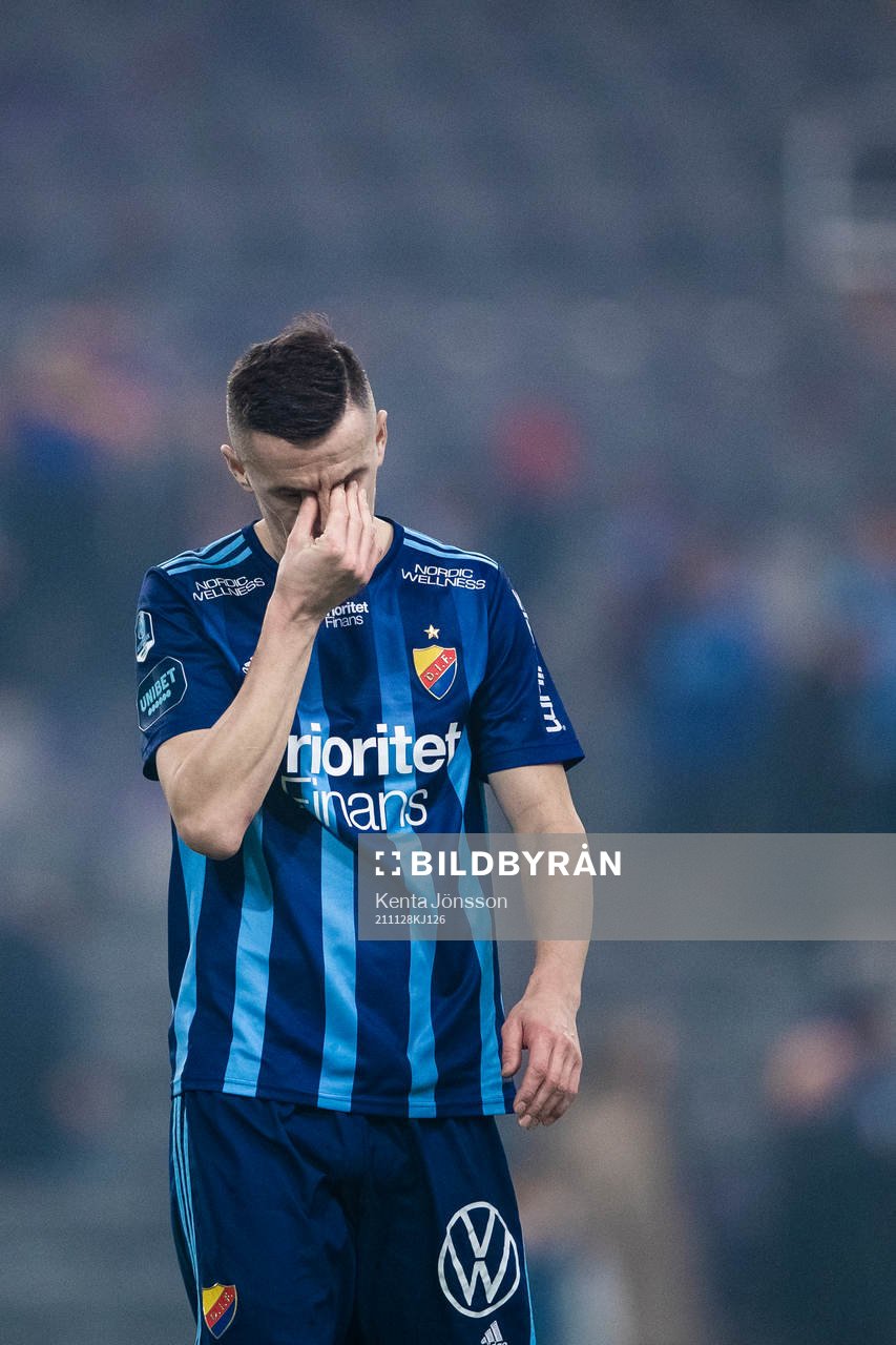 Djurgårdens Haris Radetinac deppar