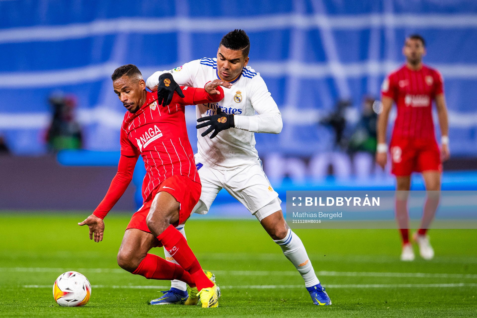 Fernando of Sevilla and Casemiro of Real Madrid