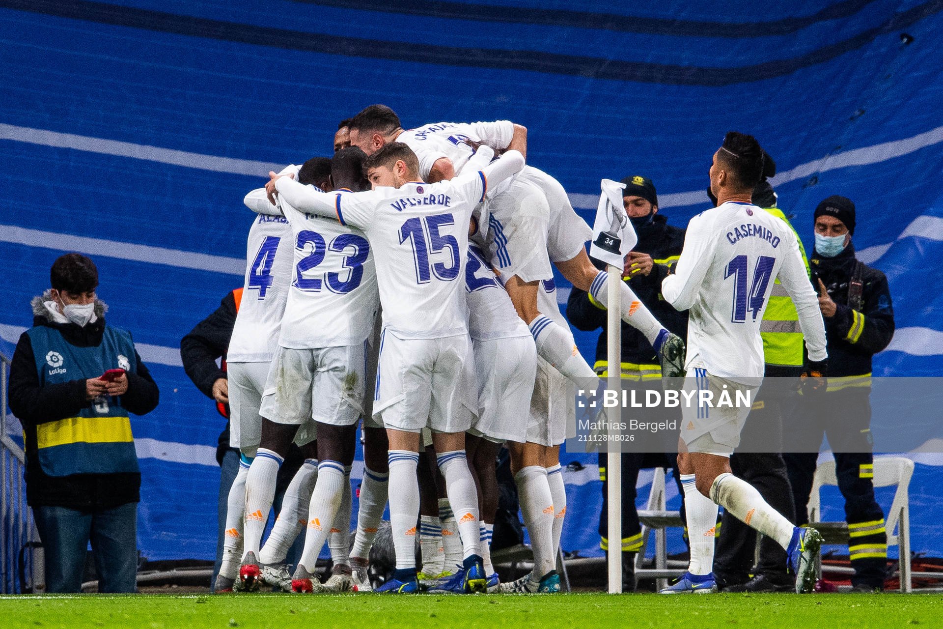 Players of Real Madrid celebrate