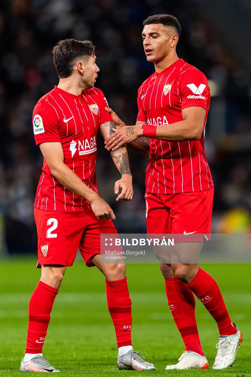 Gonzalo Montiel and Diego Carlos of Sevilla