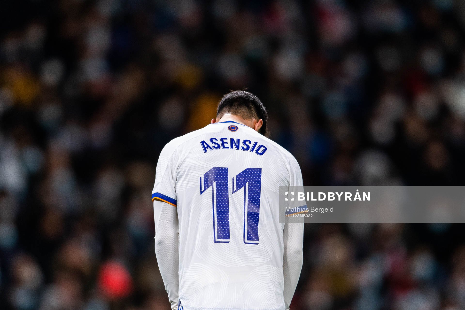 Marco Asensio of Real Madrid looks dejected