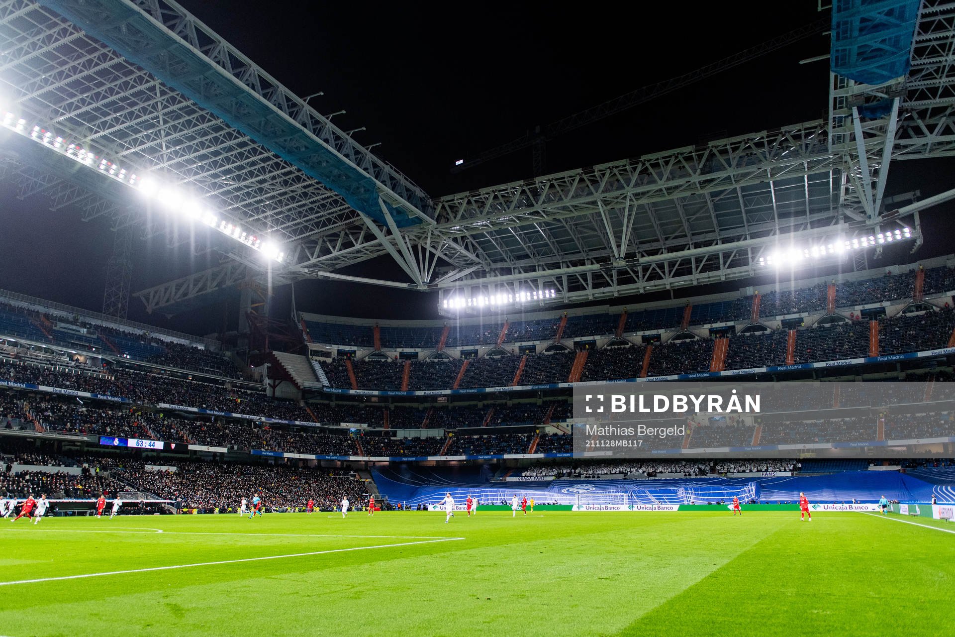 General view of Santiago Bernabé Stadium uduring the La