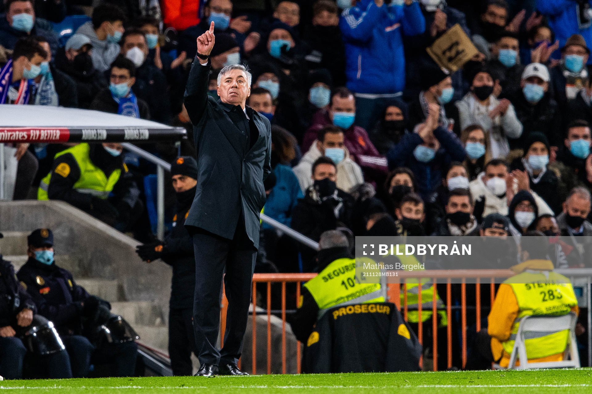 Head coach Carlo Ancelotti of Real Madrid