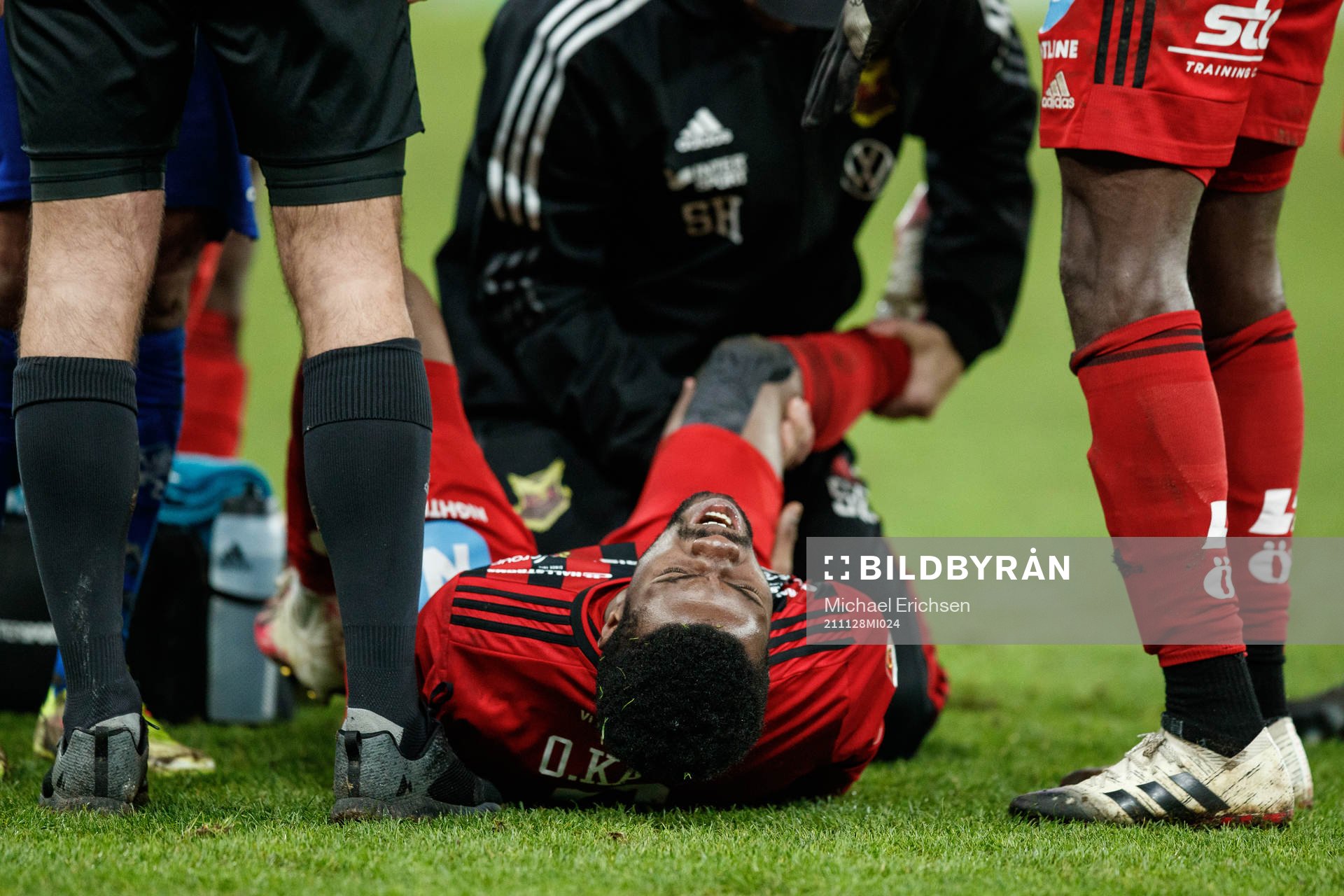 Östersunds Kalpi Wilfried Ouattara har ont