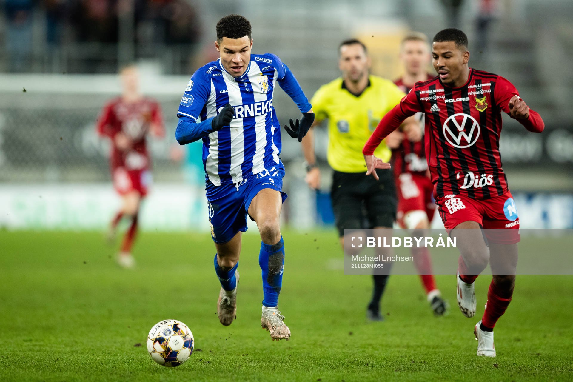 IFK Göteborgs Alexander Jallow och Östersunds Nebiyou