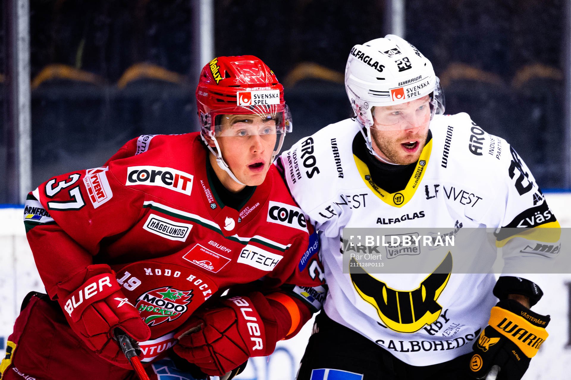 Modos Hugo Styf  och Västerås Lukas Zetterberg