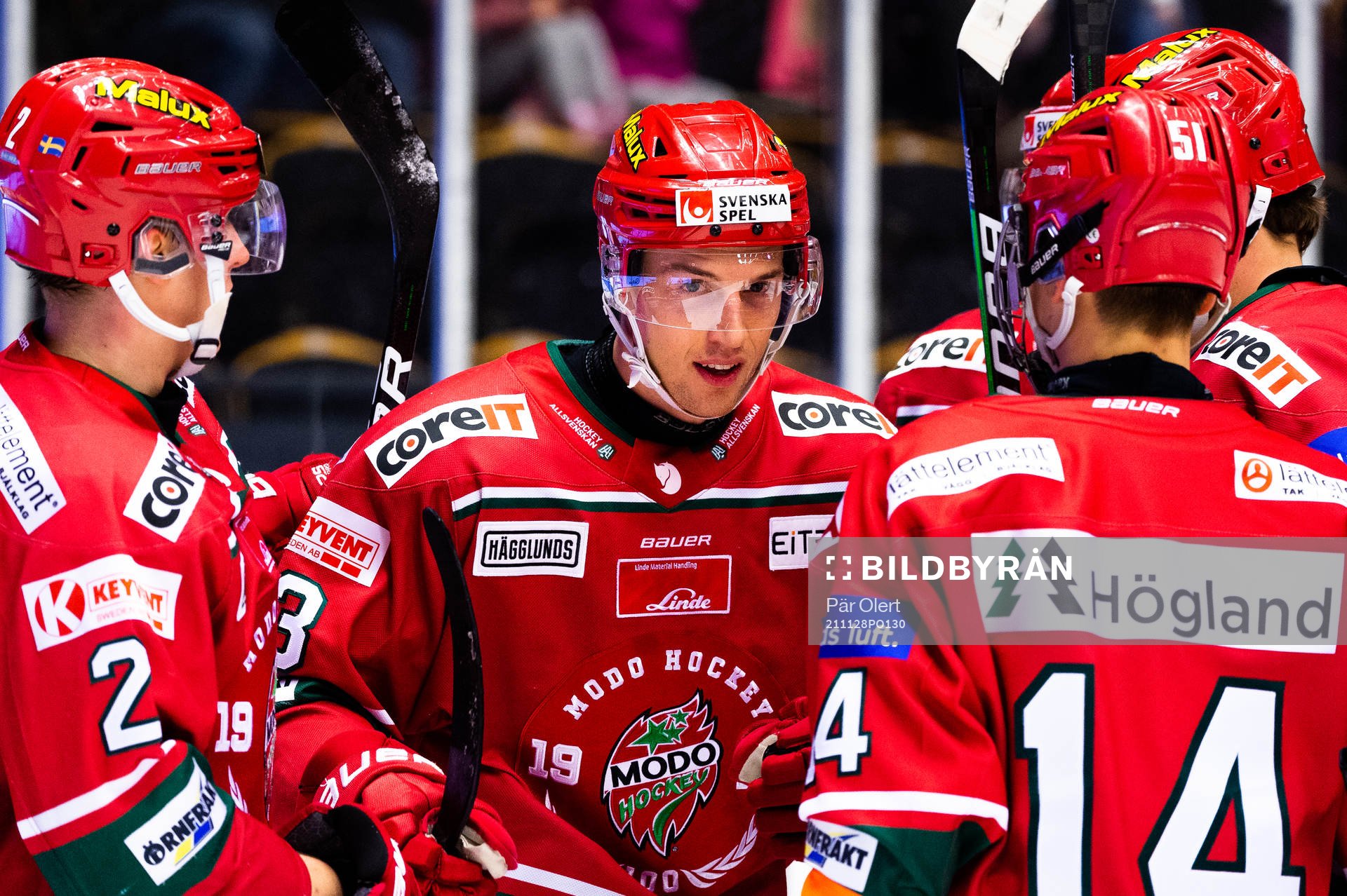 under ishockeymatchen i Hockeyallsvenskan mellan Modo och