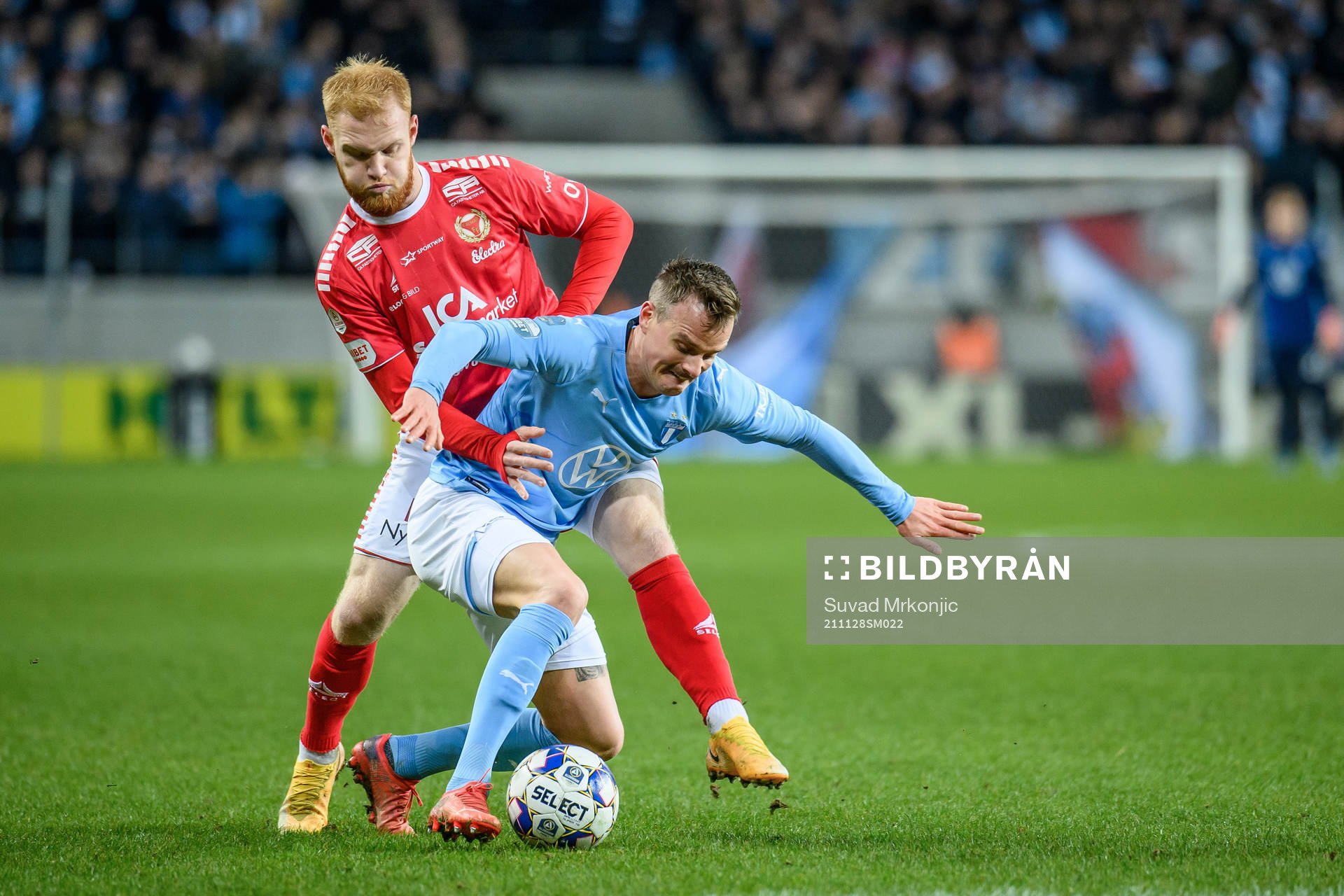 Kalmars Nils Fröling och Malmö FFs Eric Larsson