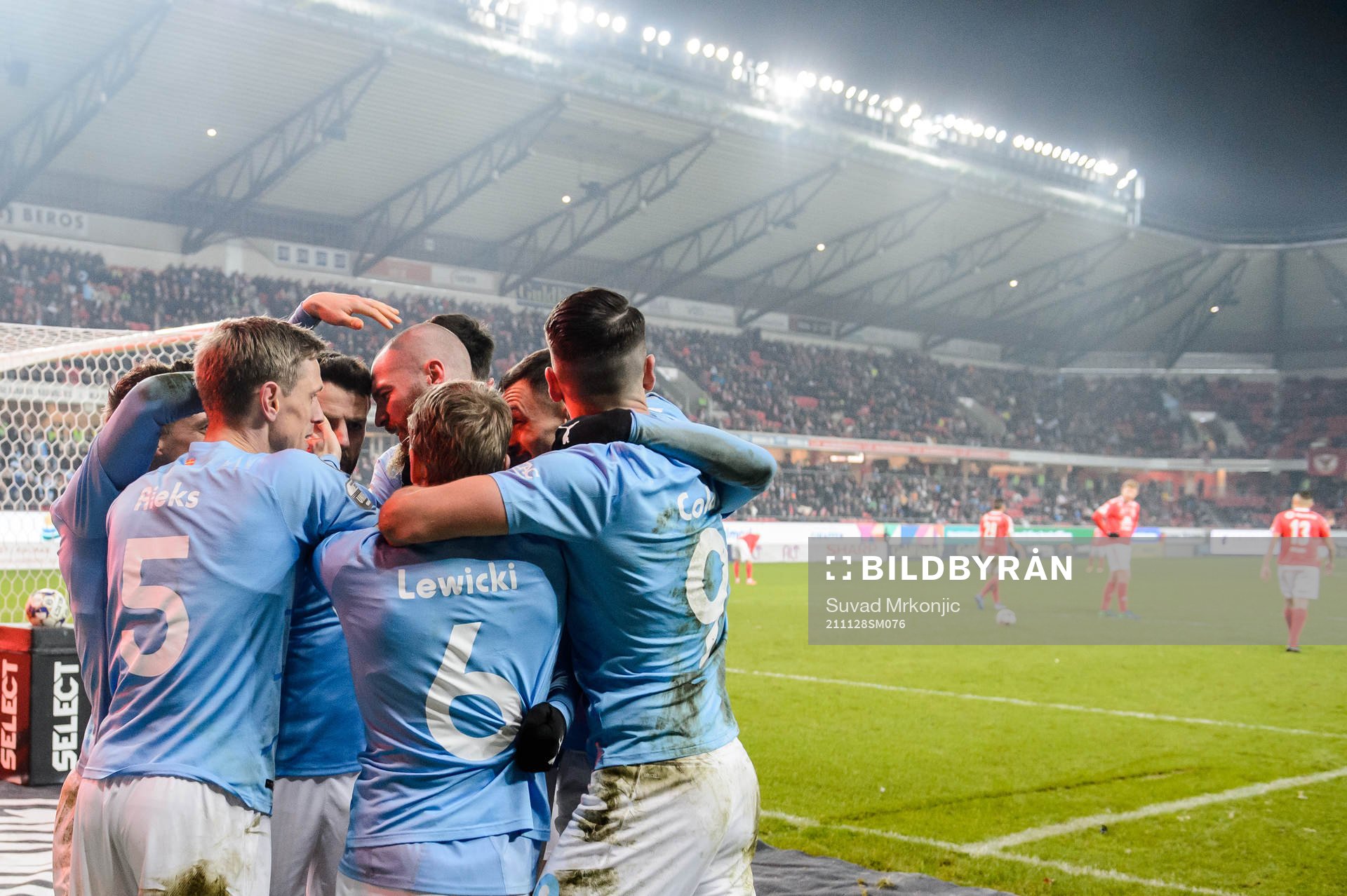 Malmö FFs spelare jublar