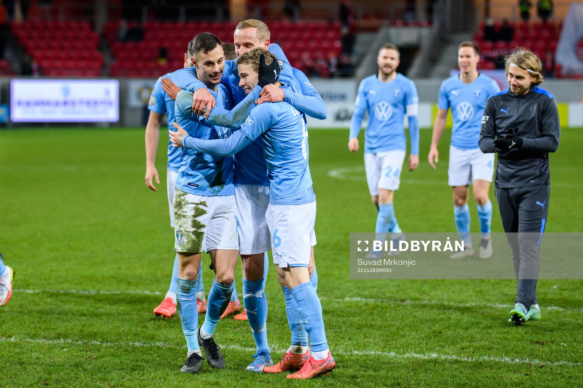 Malmö FFs Veljko Birmancevic, Franz Brorsson och Oscar