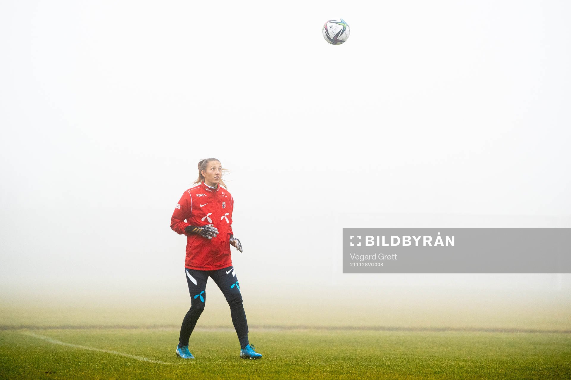 Goalkeeper Cecilie Fiskerstrand of the Norwegian women's
