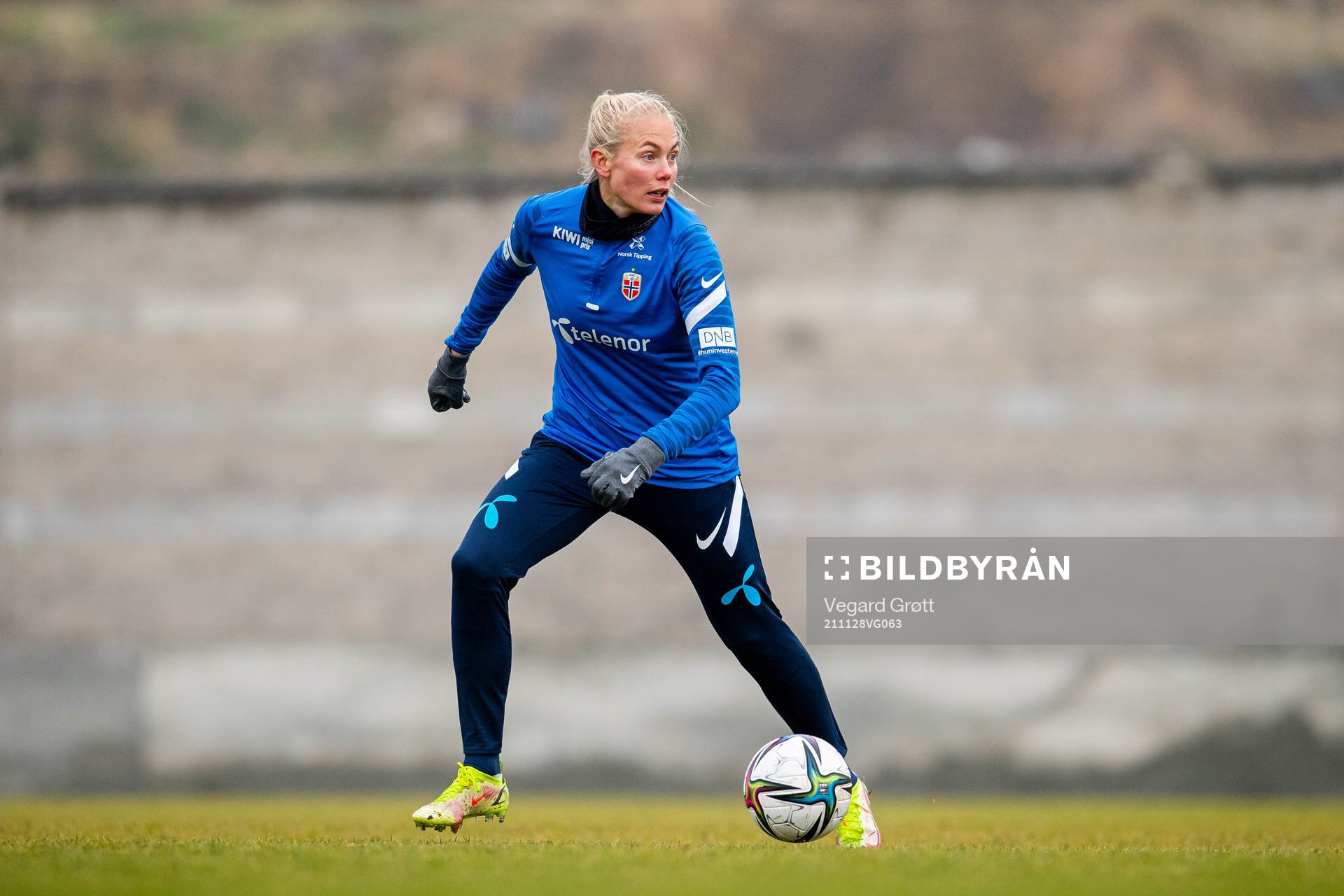Guro Bergsvand of the Norwegian women's national football