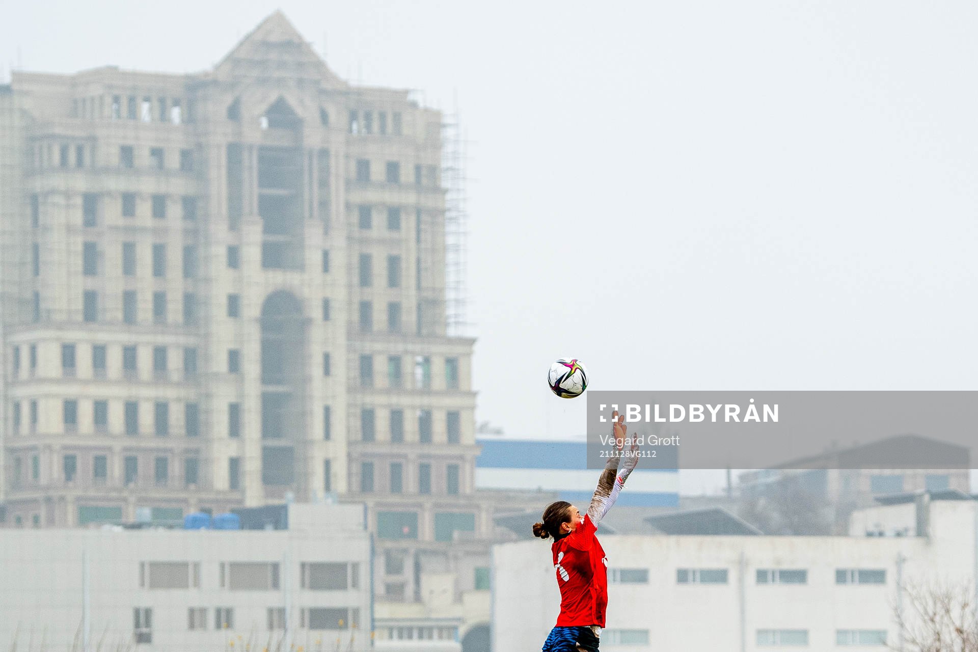 Goalkeeper Rugile Rulyte of the Norwegian women's national