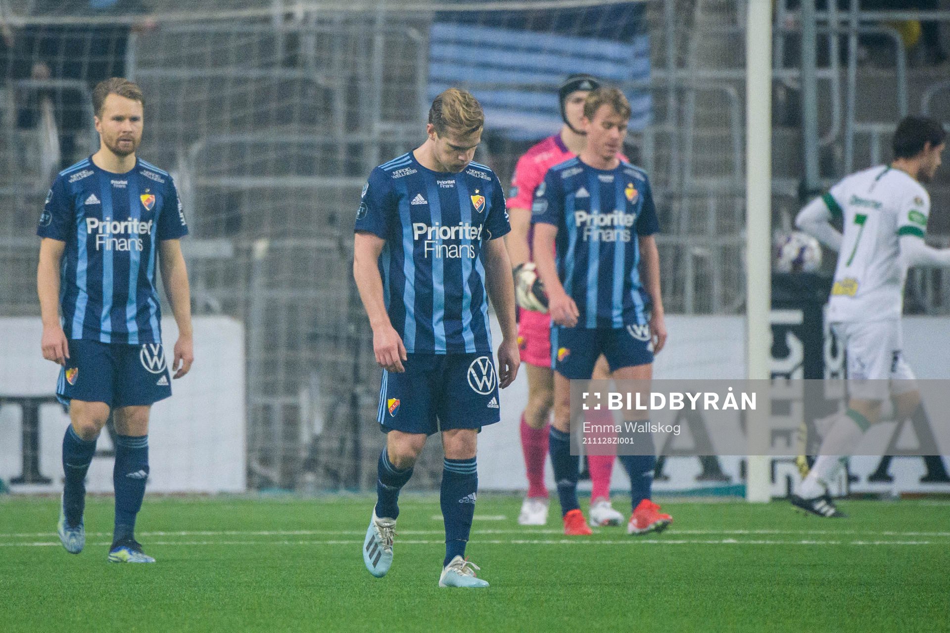 Djurgårdens Jacob Une Larsson, Hampus Finndell och Rasmus