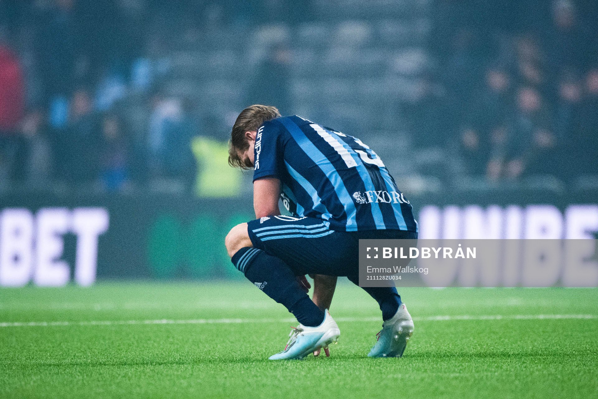 Djurgårdens Hampus Finndell deppar
