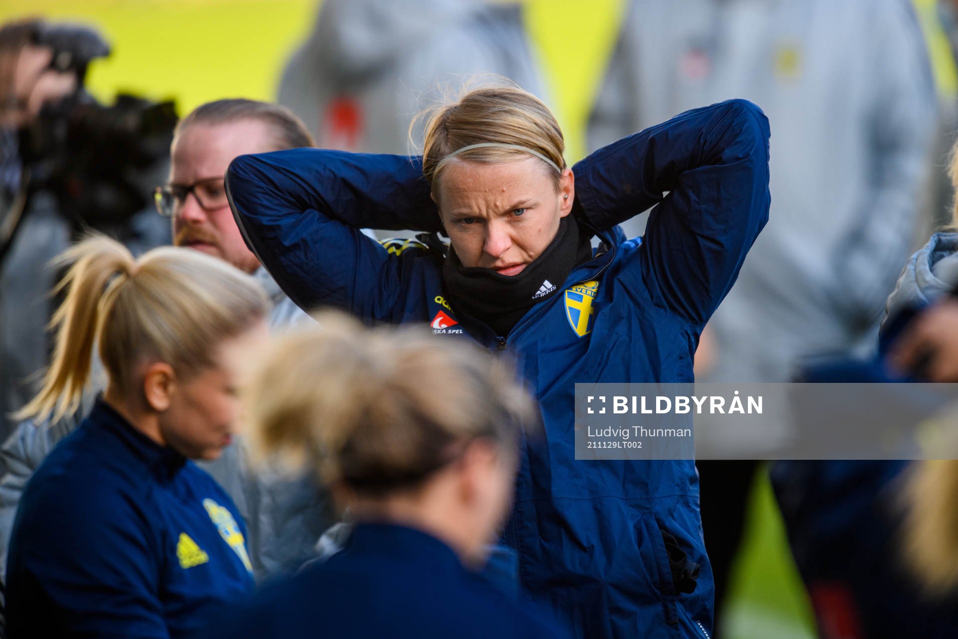 Nilla Fischer of the Swedish women's national football team