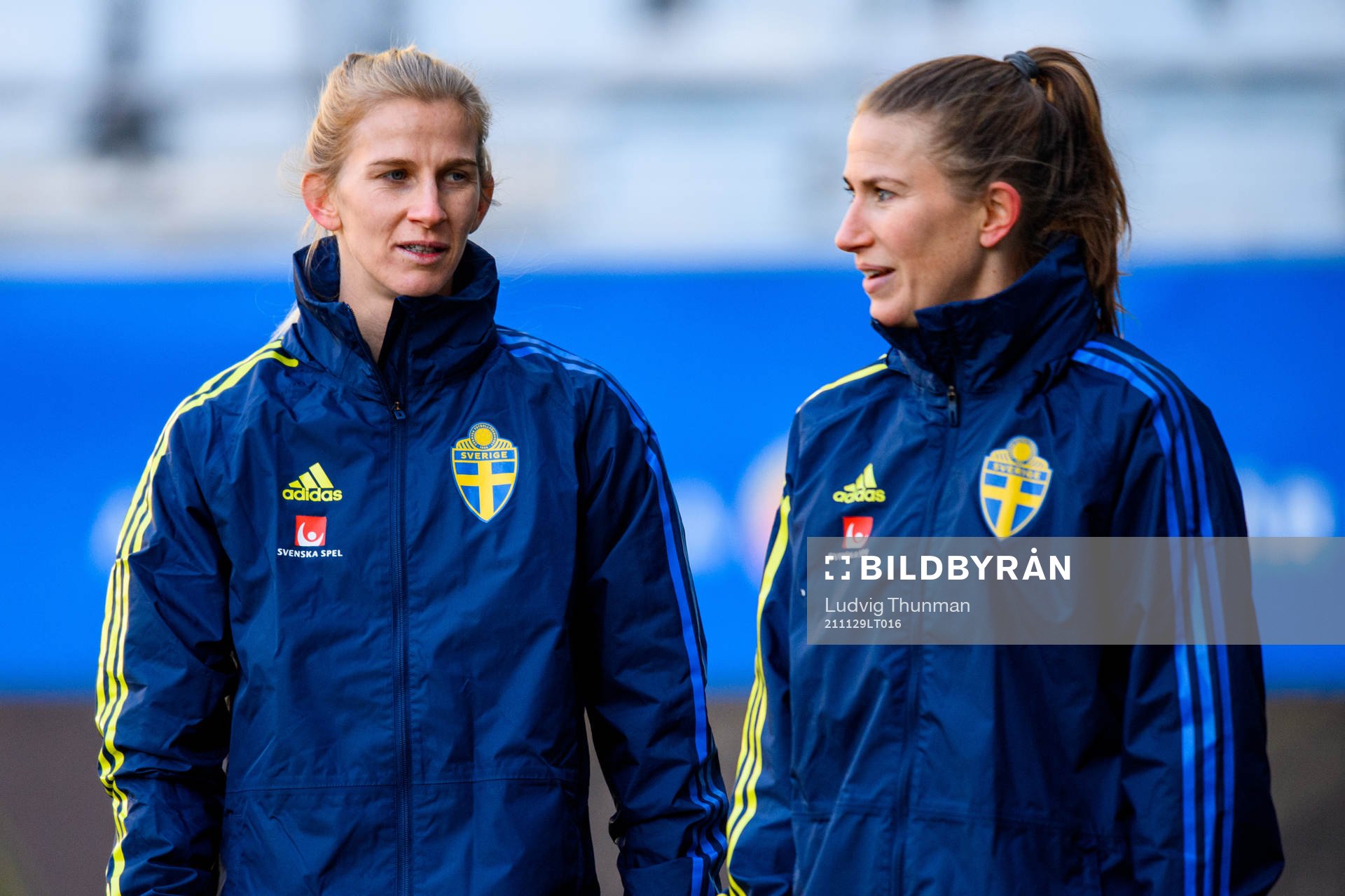 Sofia Jakobsson and Emma Berglund of the Swedish women's