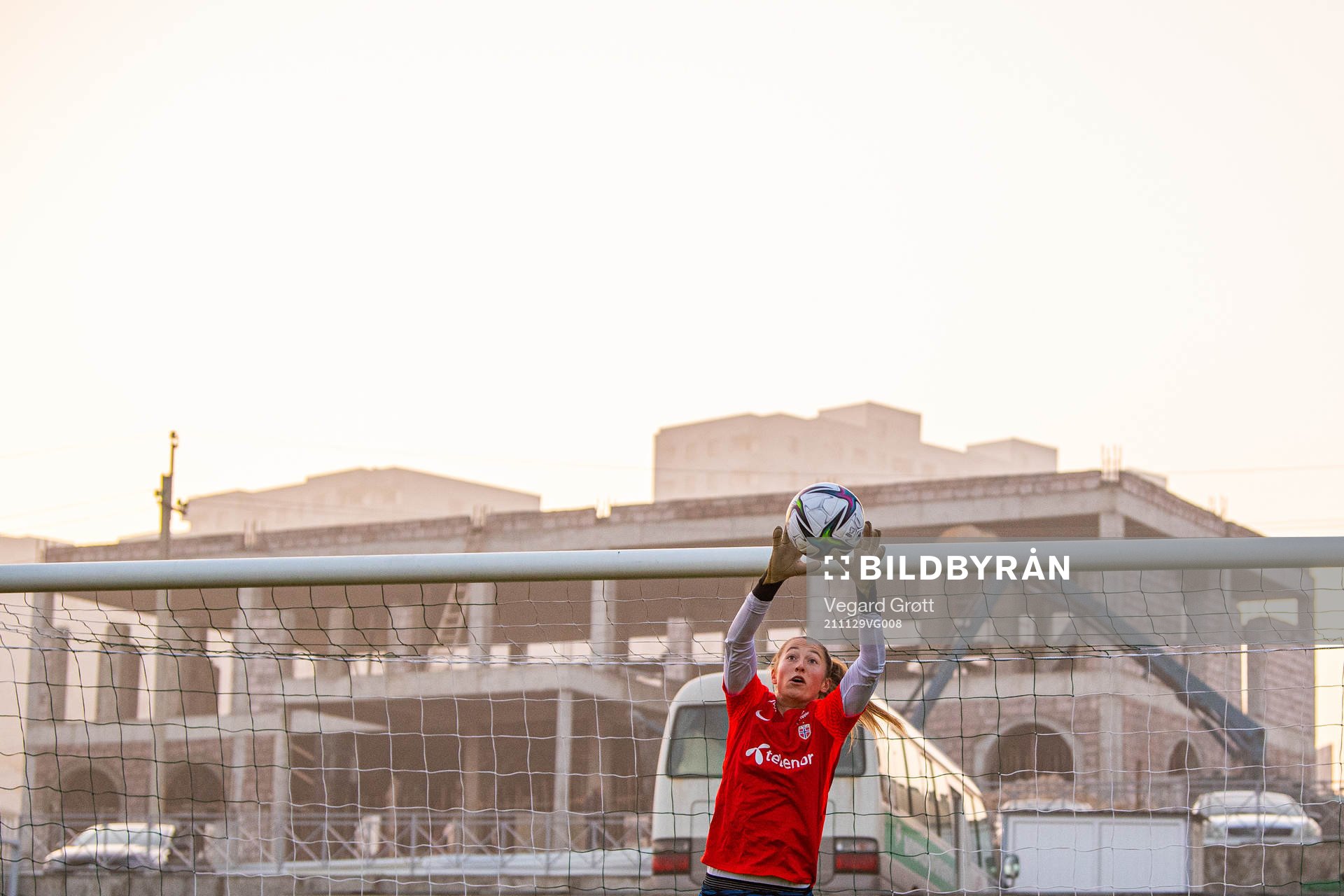 Goalkeeper Cecilie Fiskerstrand of the Norwegian women's