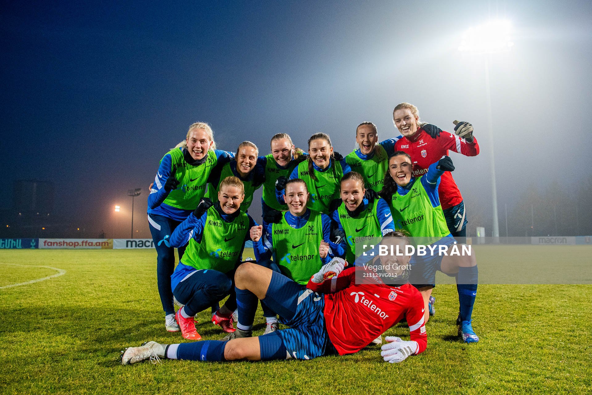 Players of the Norwegian women's national football team