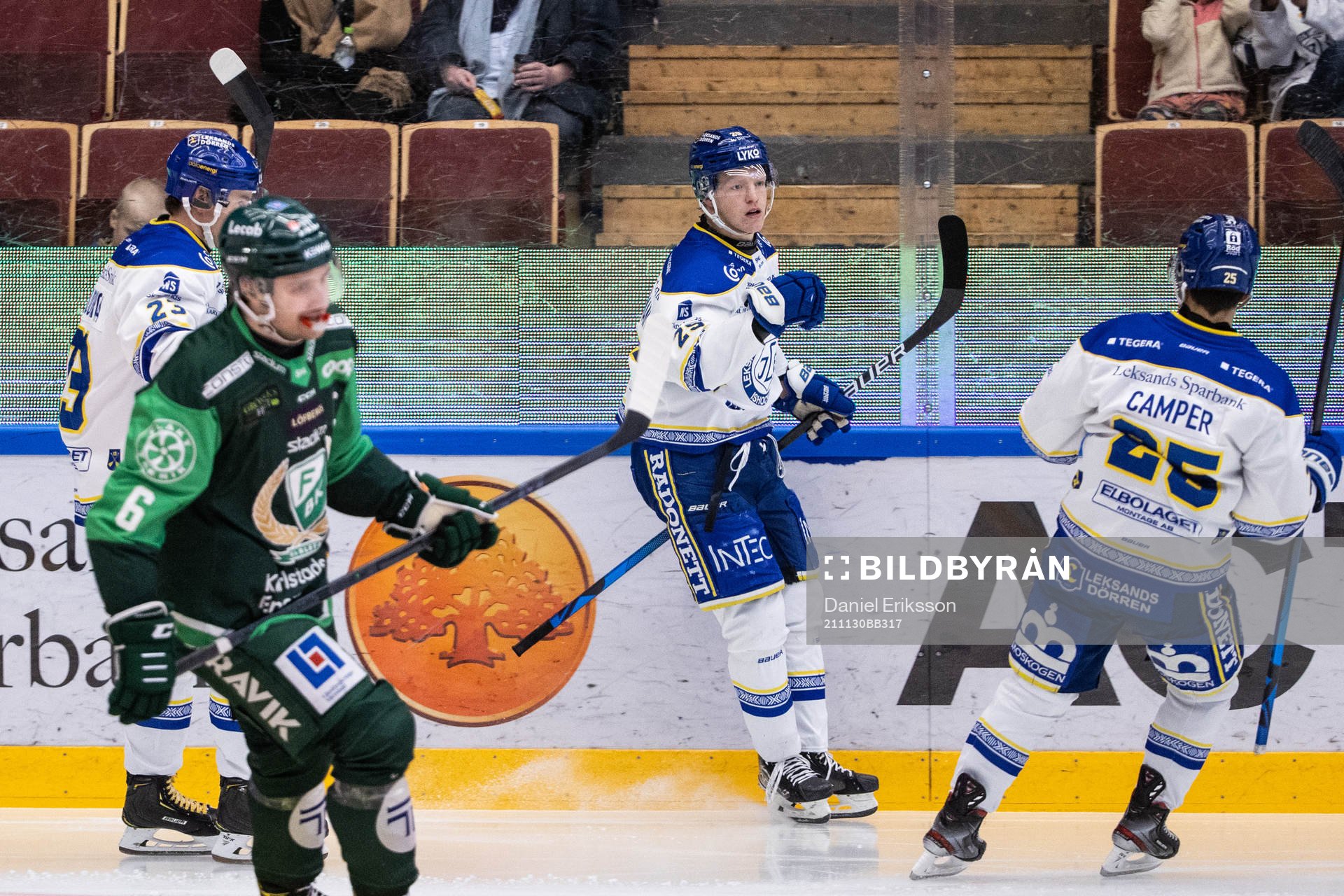 Leksands Emil Heineman jublar