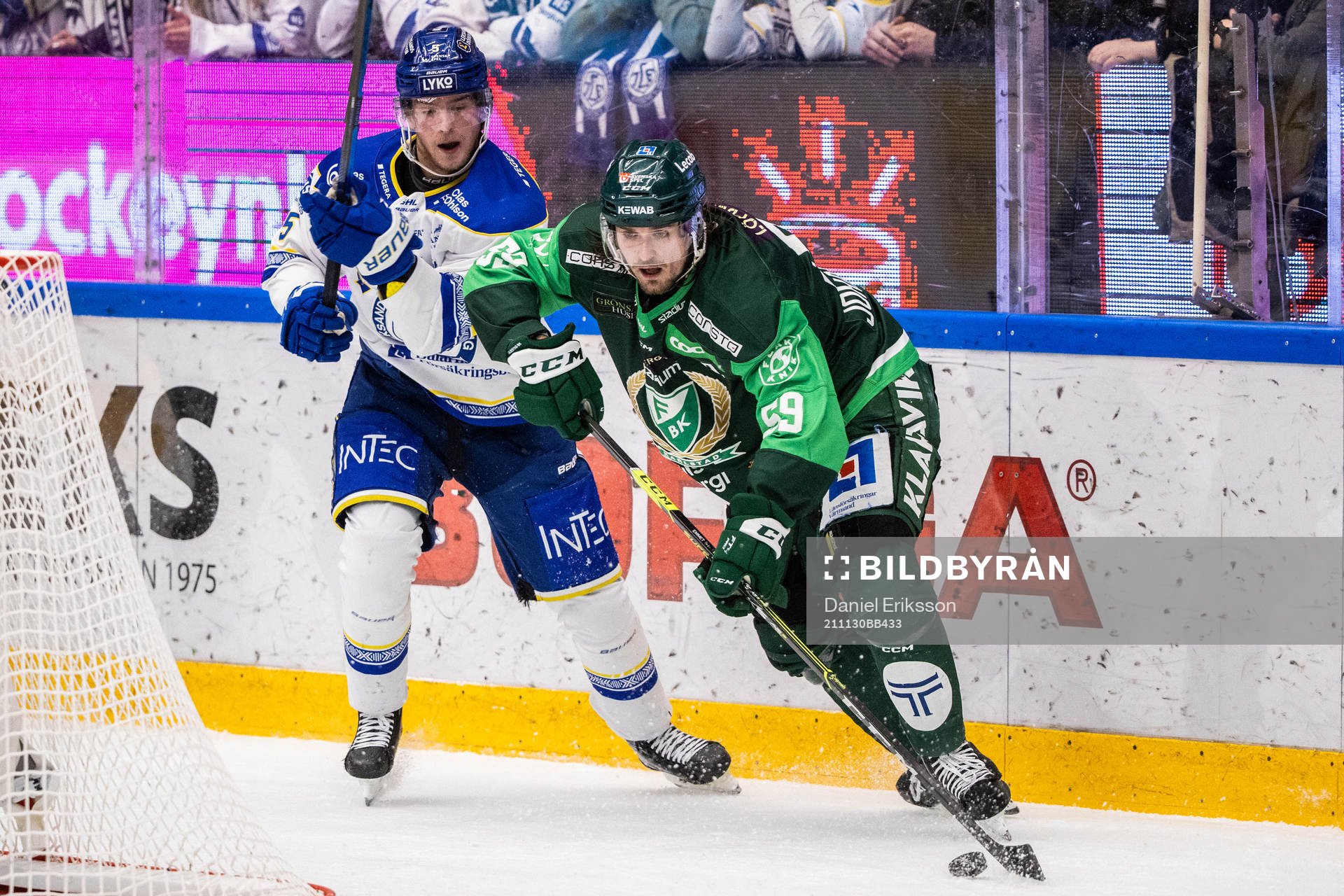 Leksands Calle Själinoch Färjestads Linus Johansson