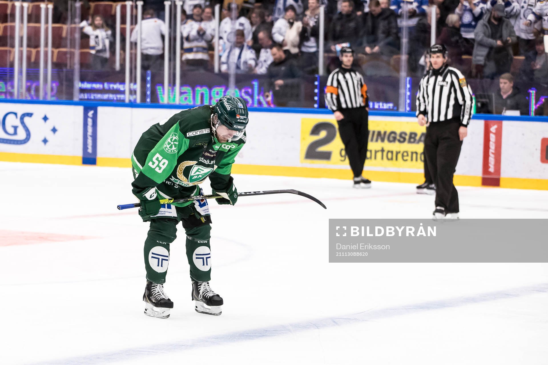 Färjestads Linus Johansson deppar