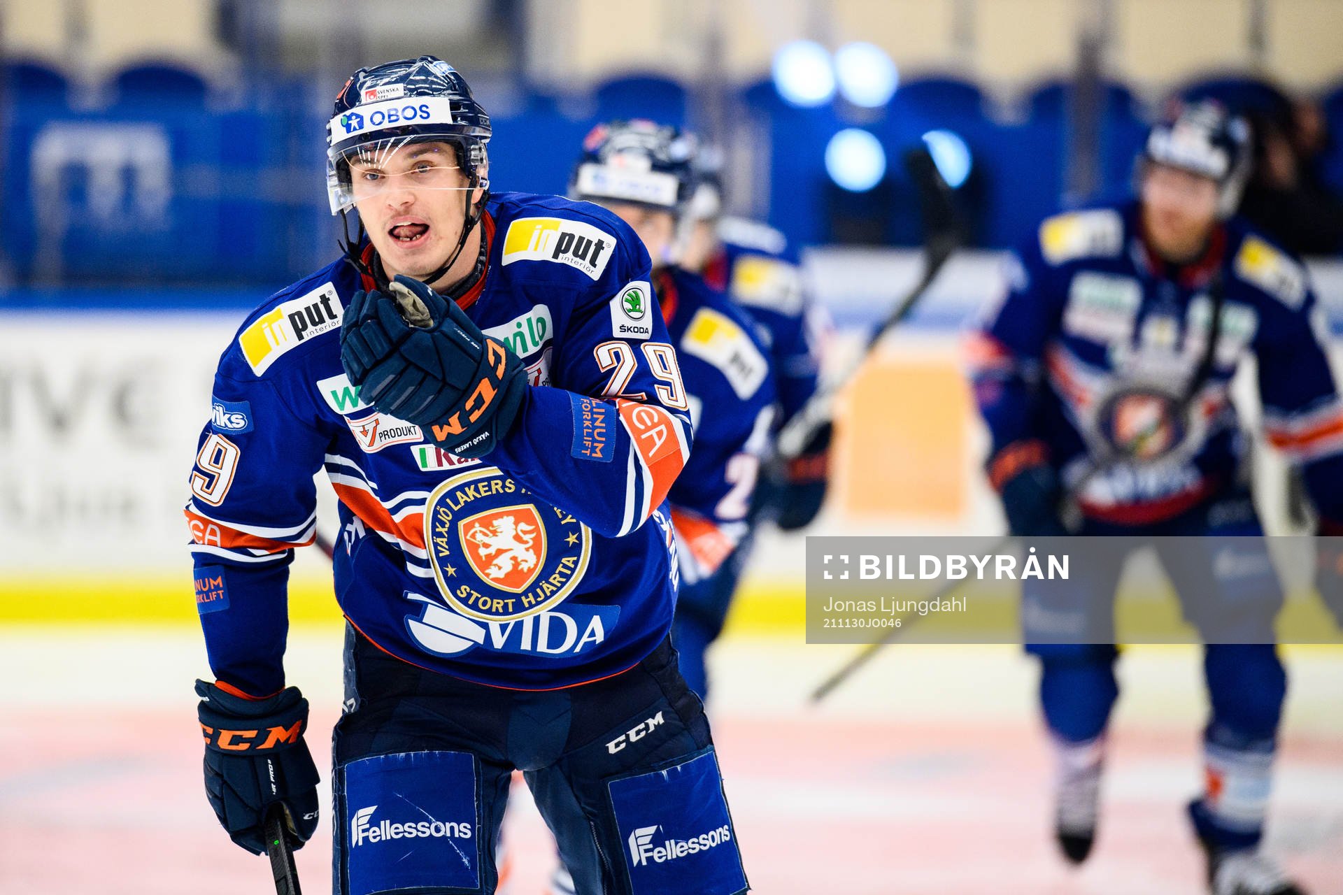 Växjös Pontus Holmberg jublar
