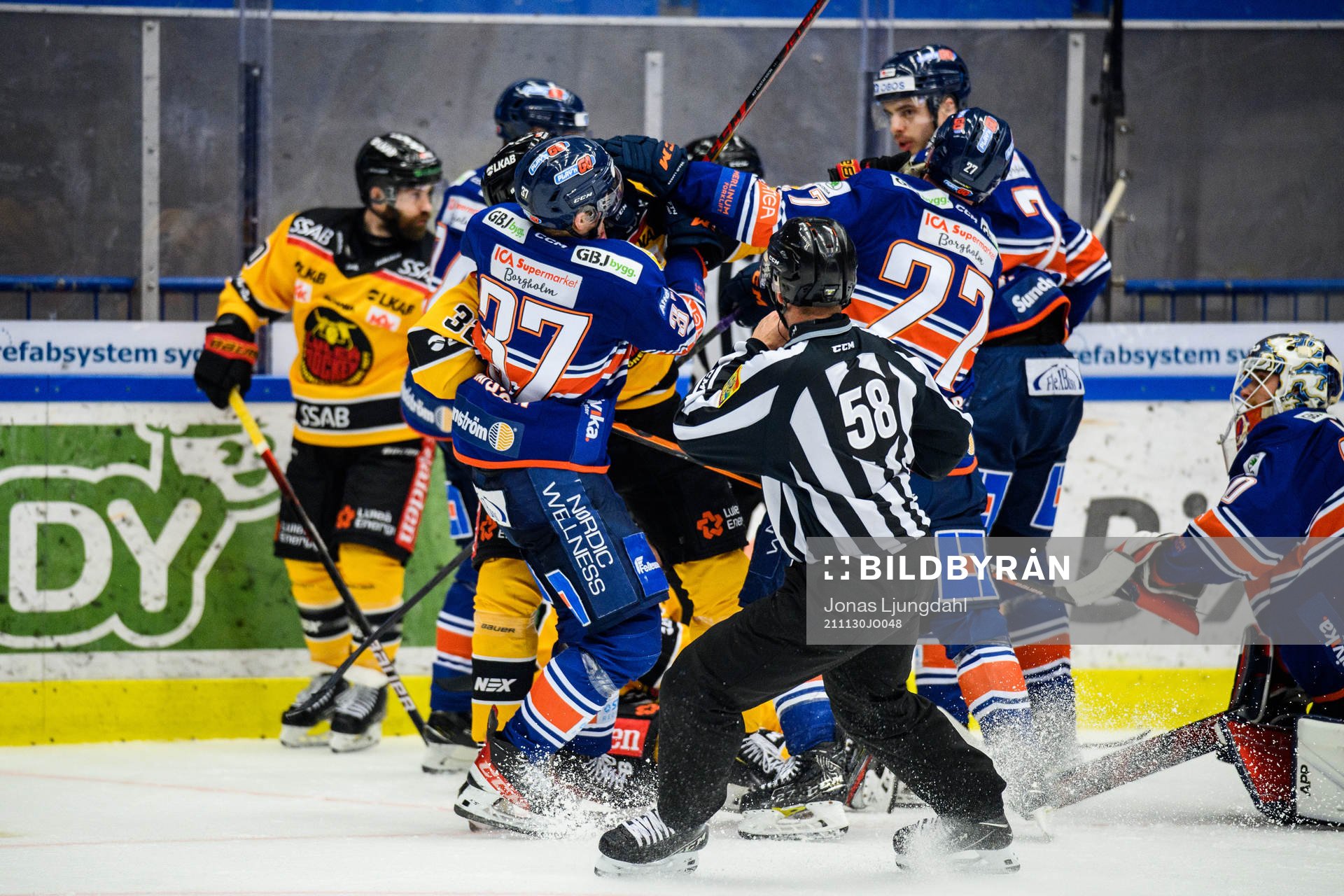 Bråk mellan spelare i Växjö och Luleå