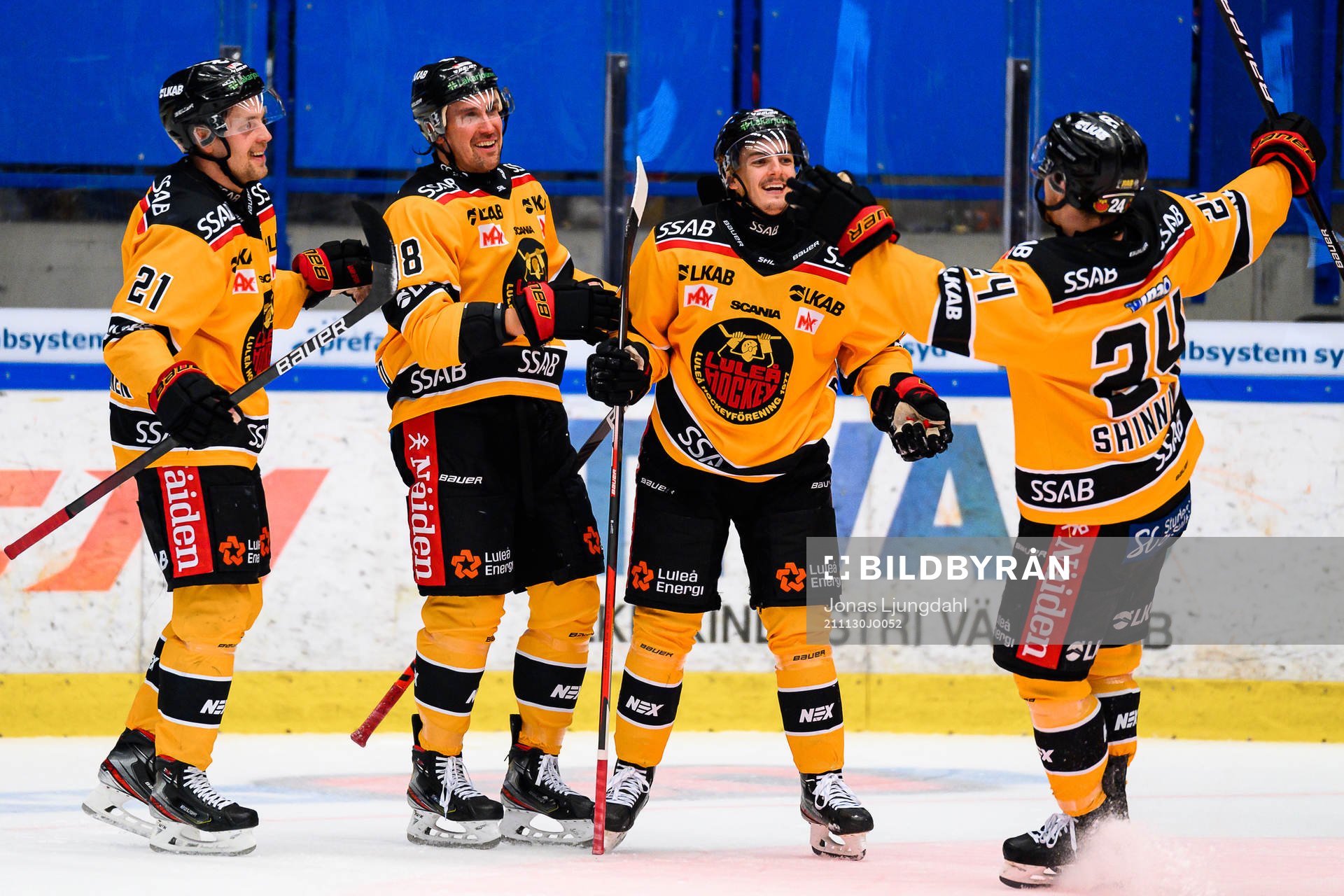 Luleås Juhani Tyrväinen, Sami Lepistö, Isac Brännström