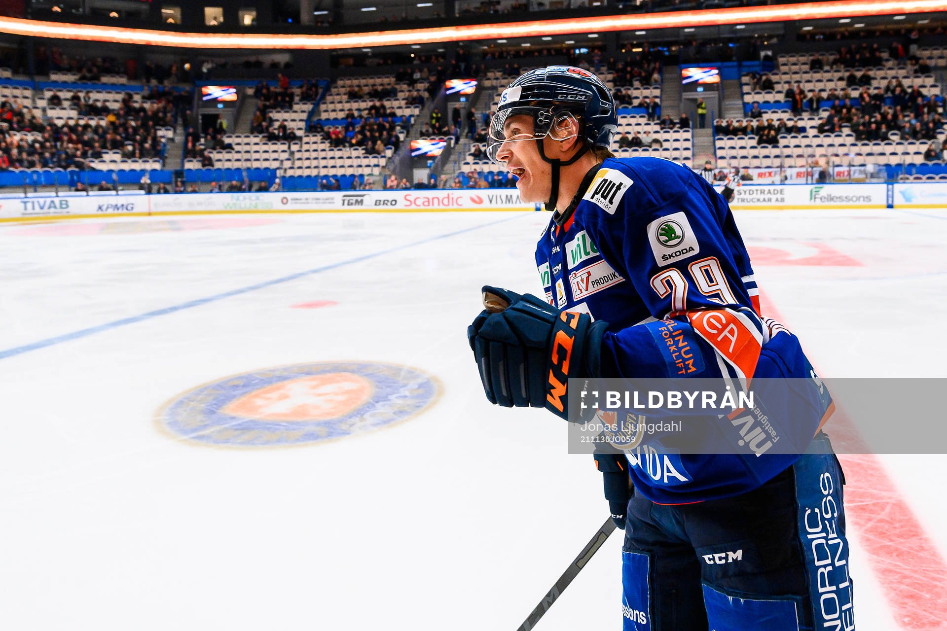 Växjös Pontus Holmberg jublar
