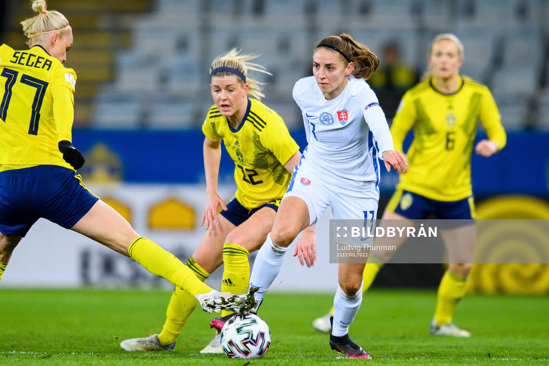 Caroline Seger and Olivia Schough of Sweden against