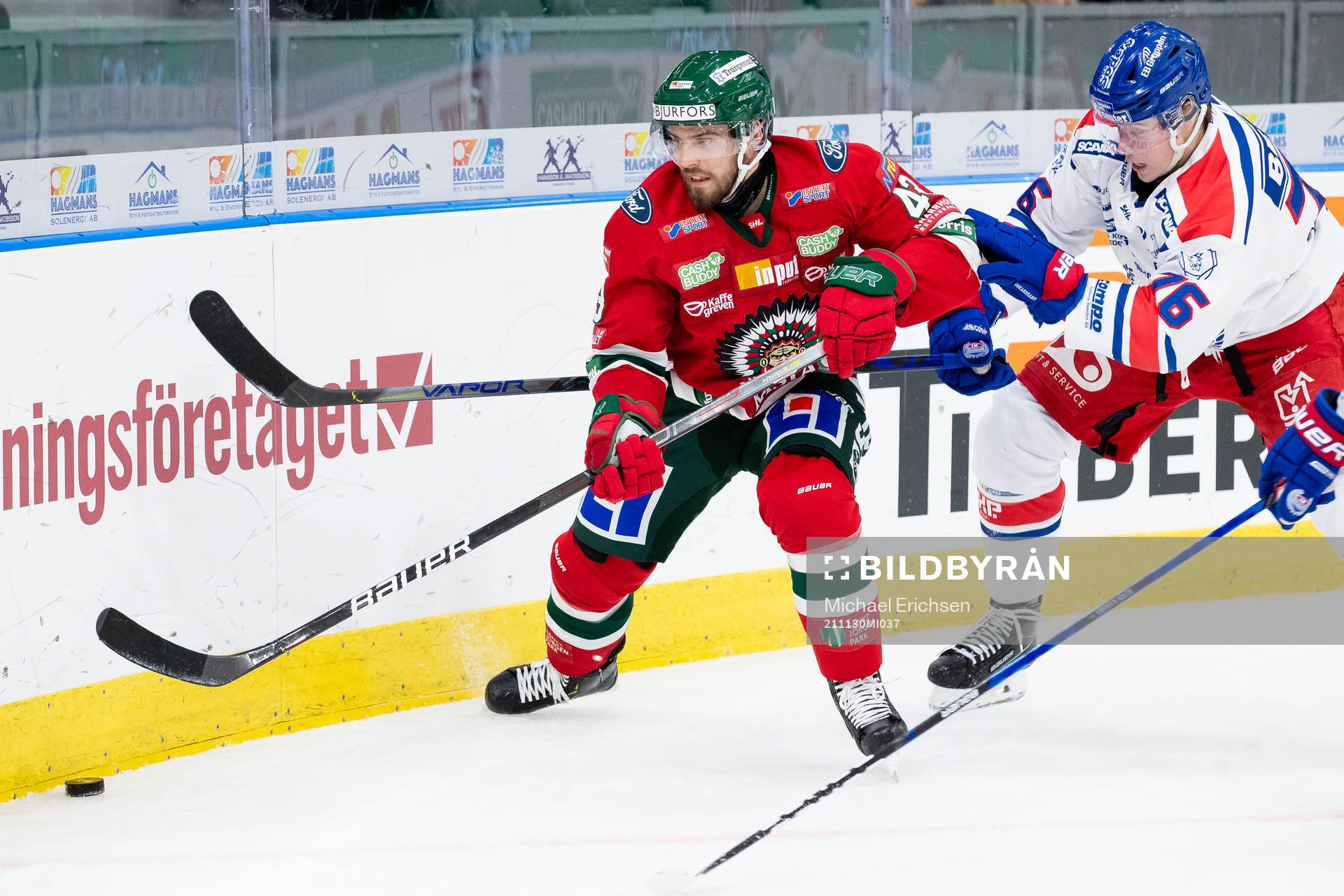 Frölundas Michael Spacek och Oskarshamns Emil Martinsen
