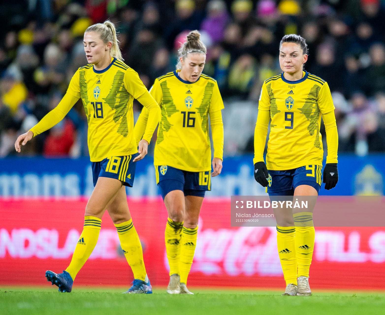 Johanna Rytting Kaneryd of Sweden looks dejected