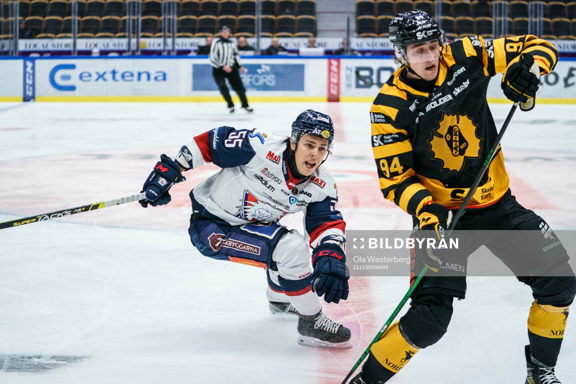 Linköpings Max Lindroth och Skellefteås Linus Karlsson