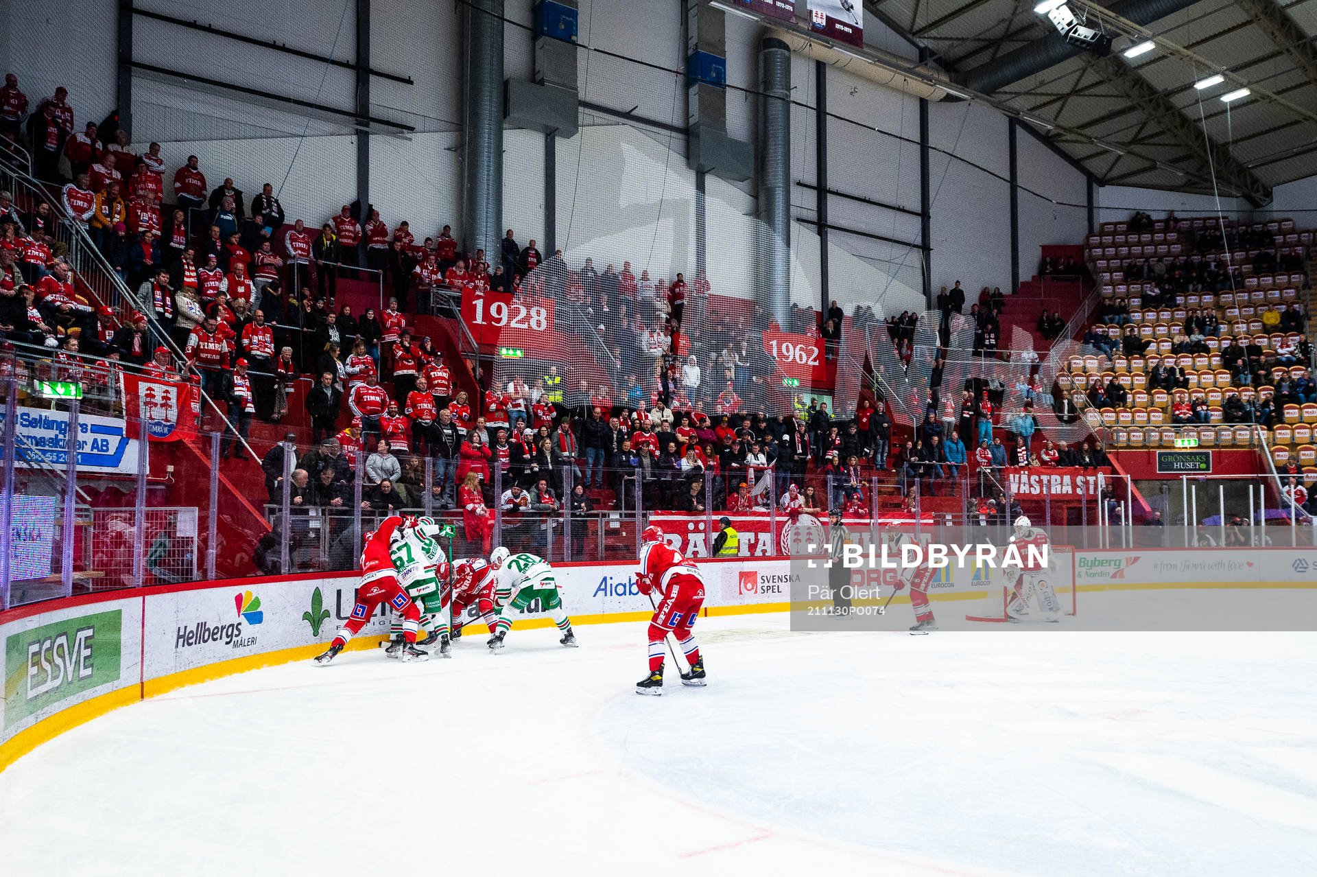kamp framför Timråsupportrarna