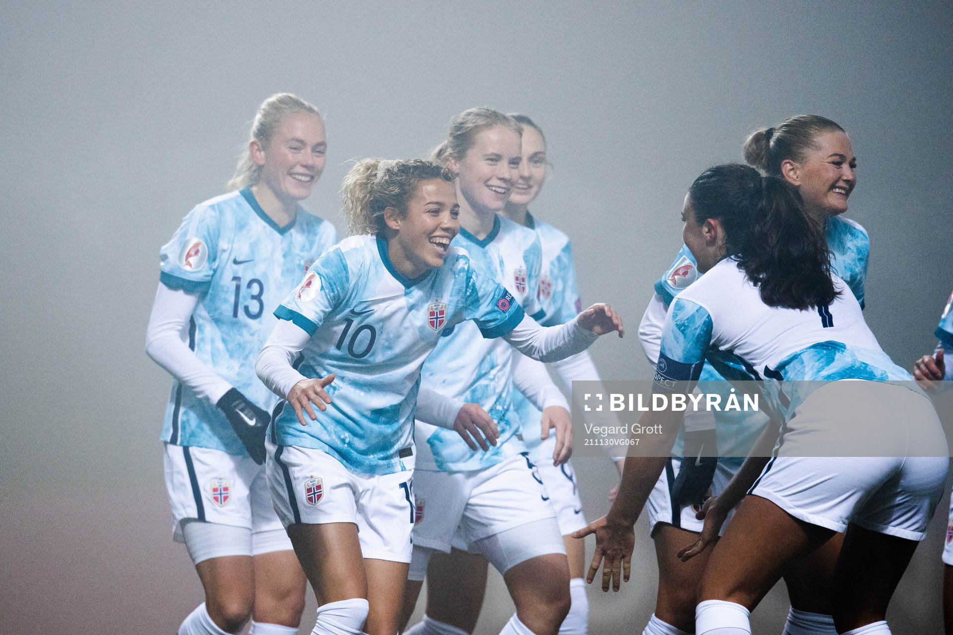 Celin Bizet Ildhusøy of Norway celebrates