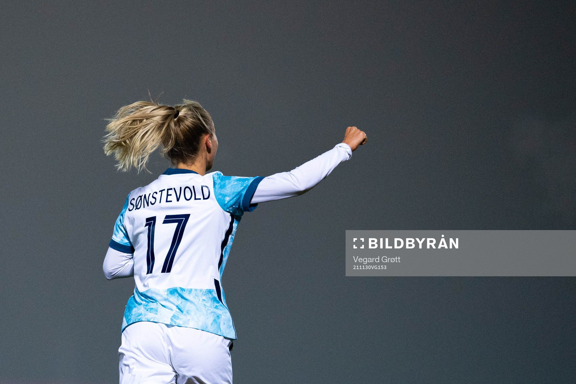 Anja Sønstevold of Norway celebrates